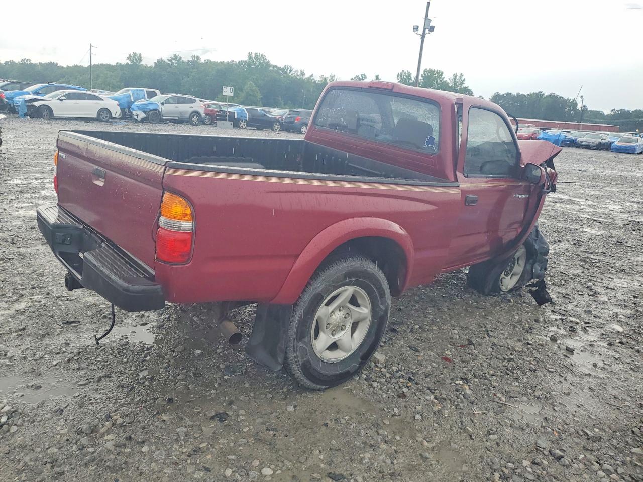 2001 Toyota Tacoma Prerunner Burgundy vin: 5TENM92N81Z879739