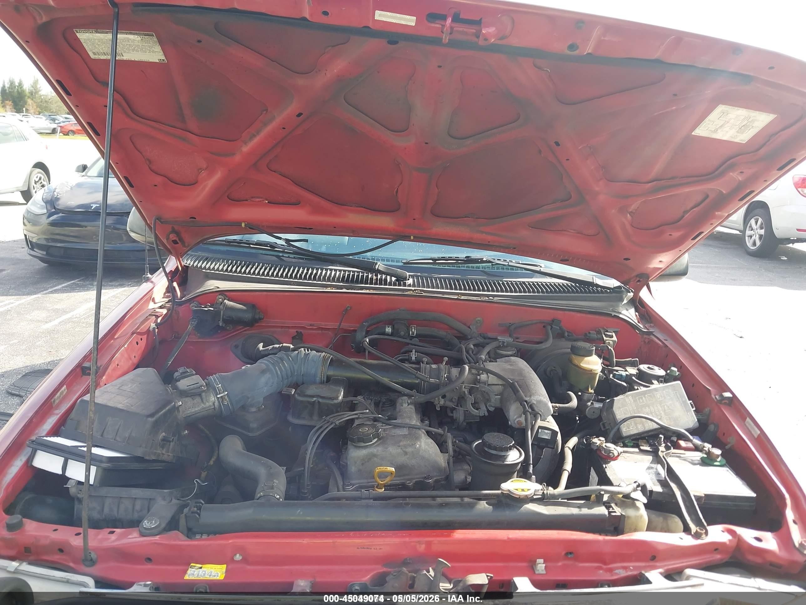 2000 Toyota Tacoma Prerunner Red vin: 5TENM92N8YZ696531