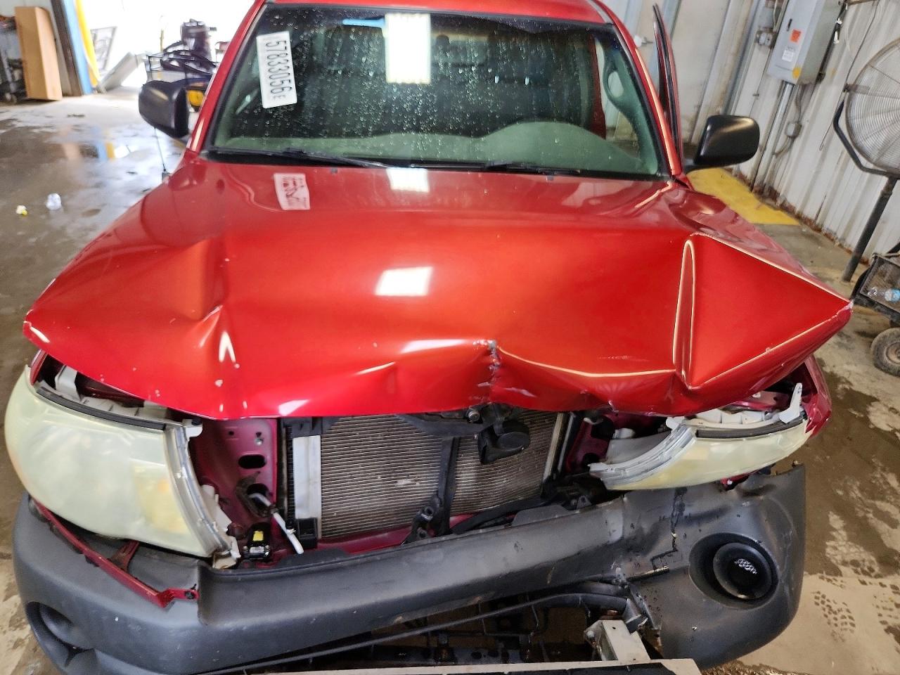 2007 Toyota Tacoma Base Red vin: 5TENX22N07Z371272