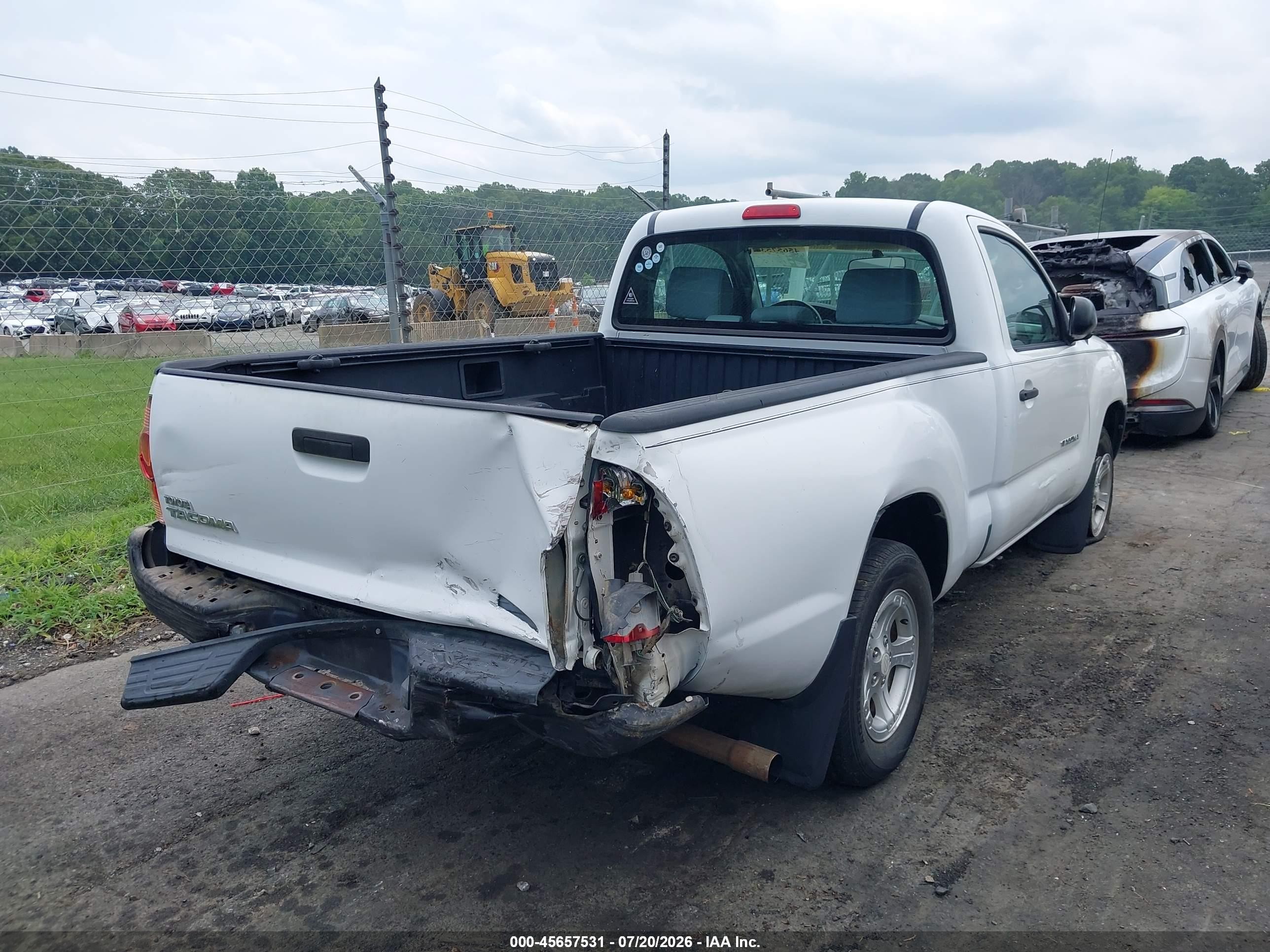 2006 Toyota Tacoma White vin: 5TENX22N16Z220763