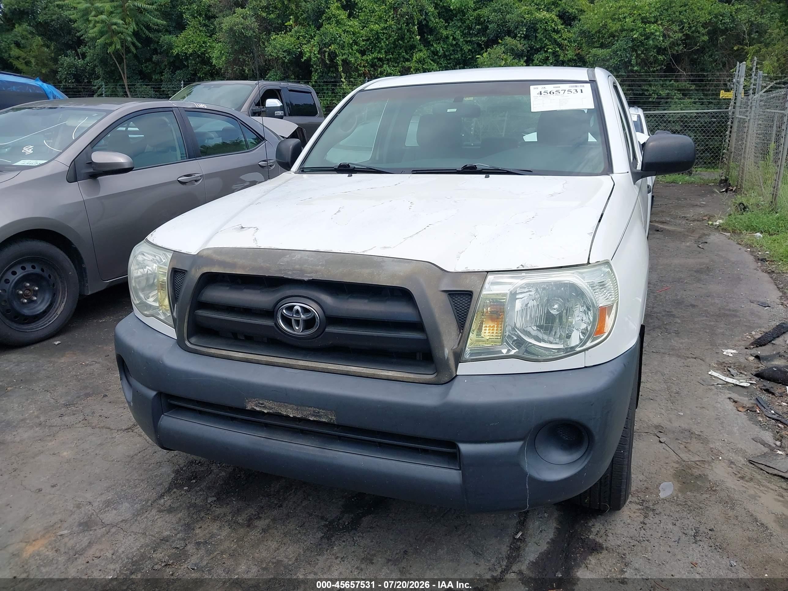 2006 Toyota Tacoma White vin: 5TENX22N16Z220763