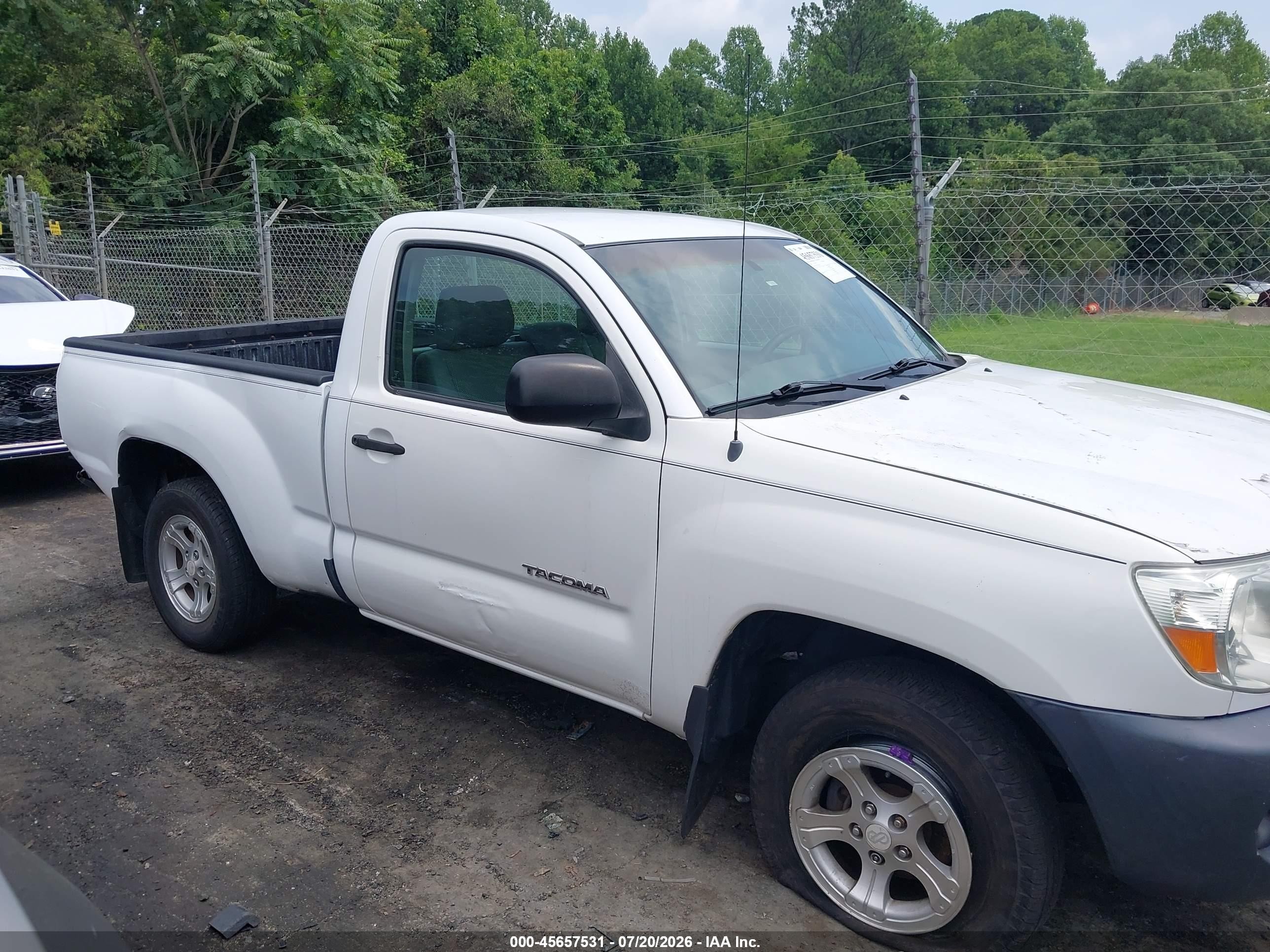 2006 Toyota Tacoma White vin: 5TENX22N16Z220763