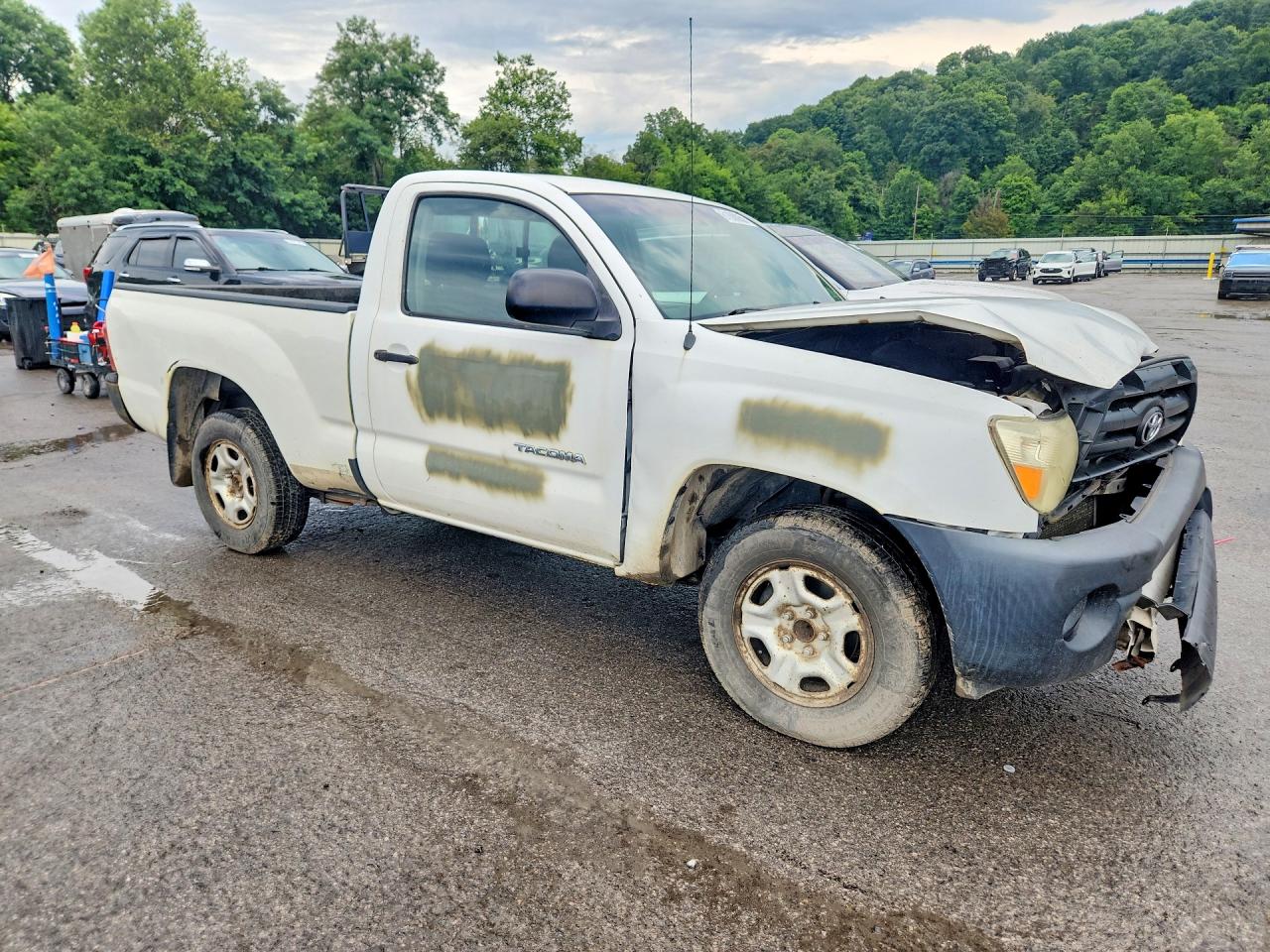 2008 Toyota Tacoma Base White vin: 5TENX22N18Z470507