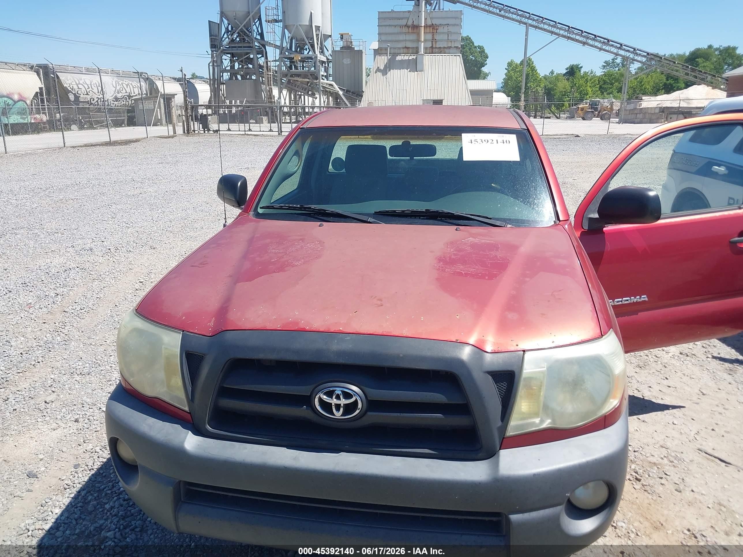 2007 Toyota Tacoma   Красный vin: 5TENX22N27Z342615
