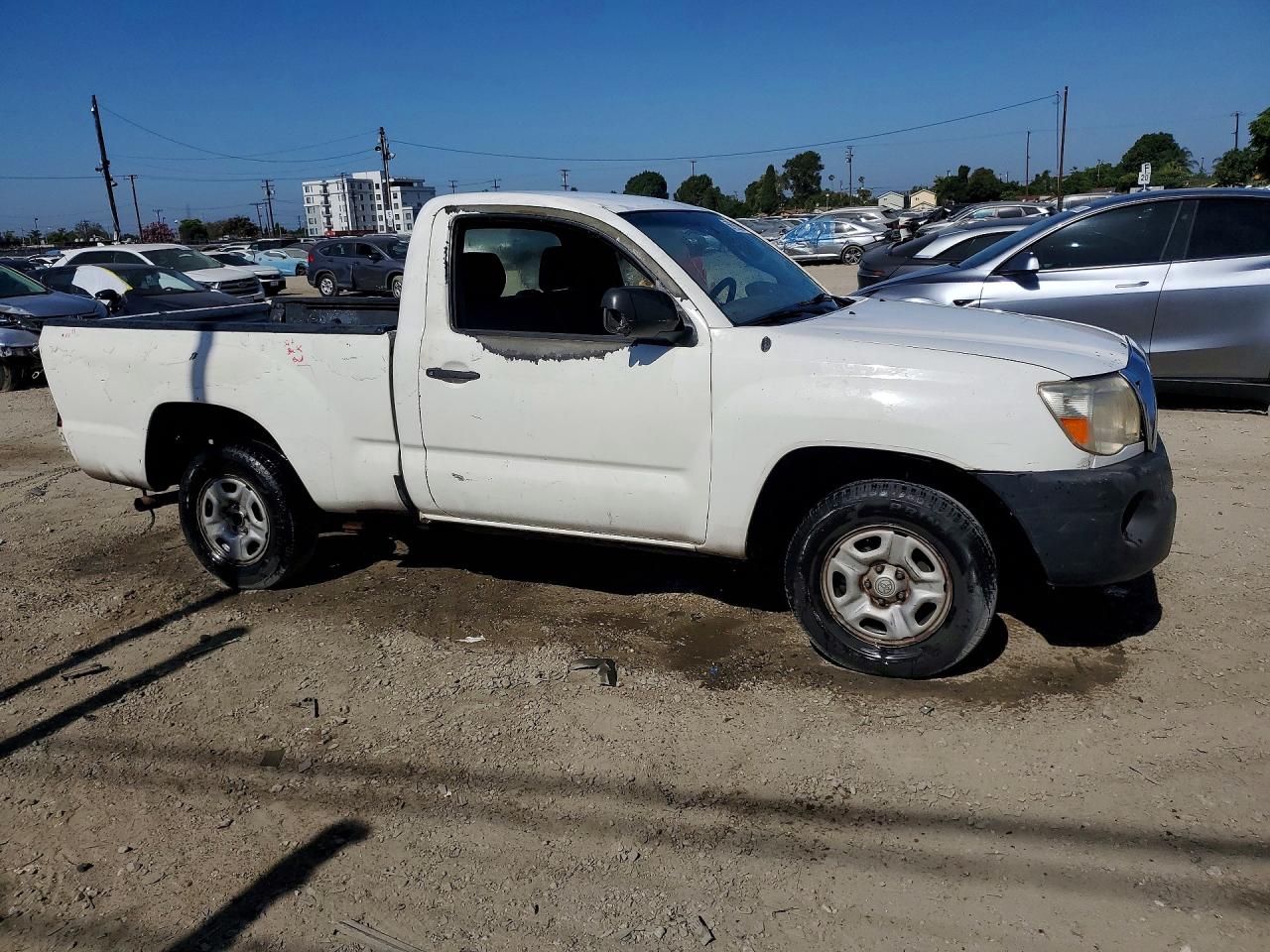 2007 Toyota Tacoma Base White vin: 5TENX22N27Z424554