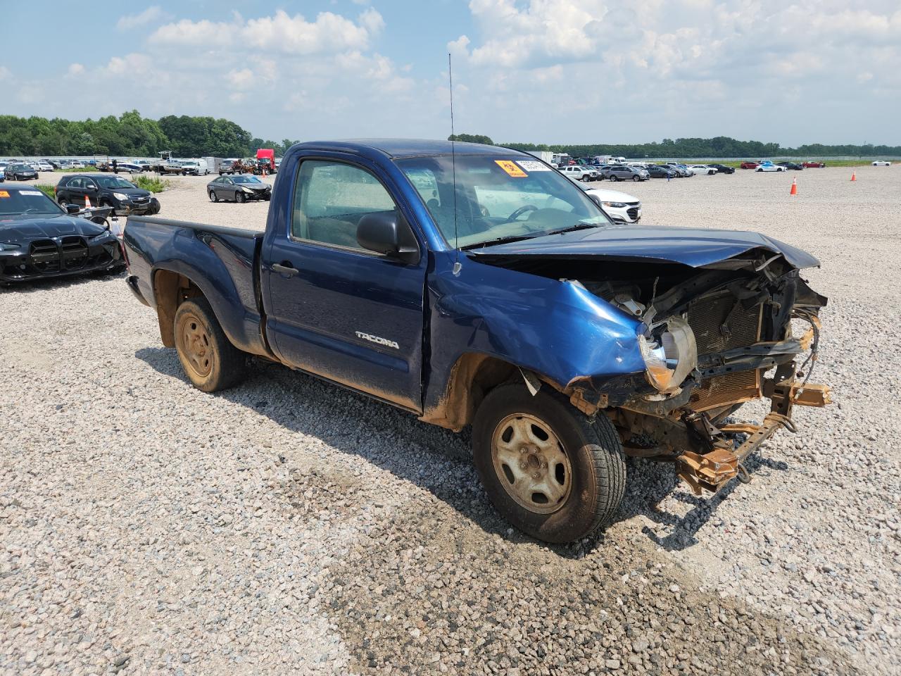 2007 Toyota Tacoma Base Blue vin: 5TENX22N27Z458199