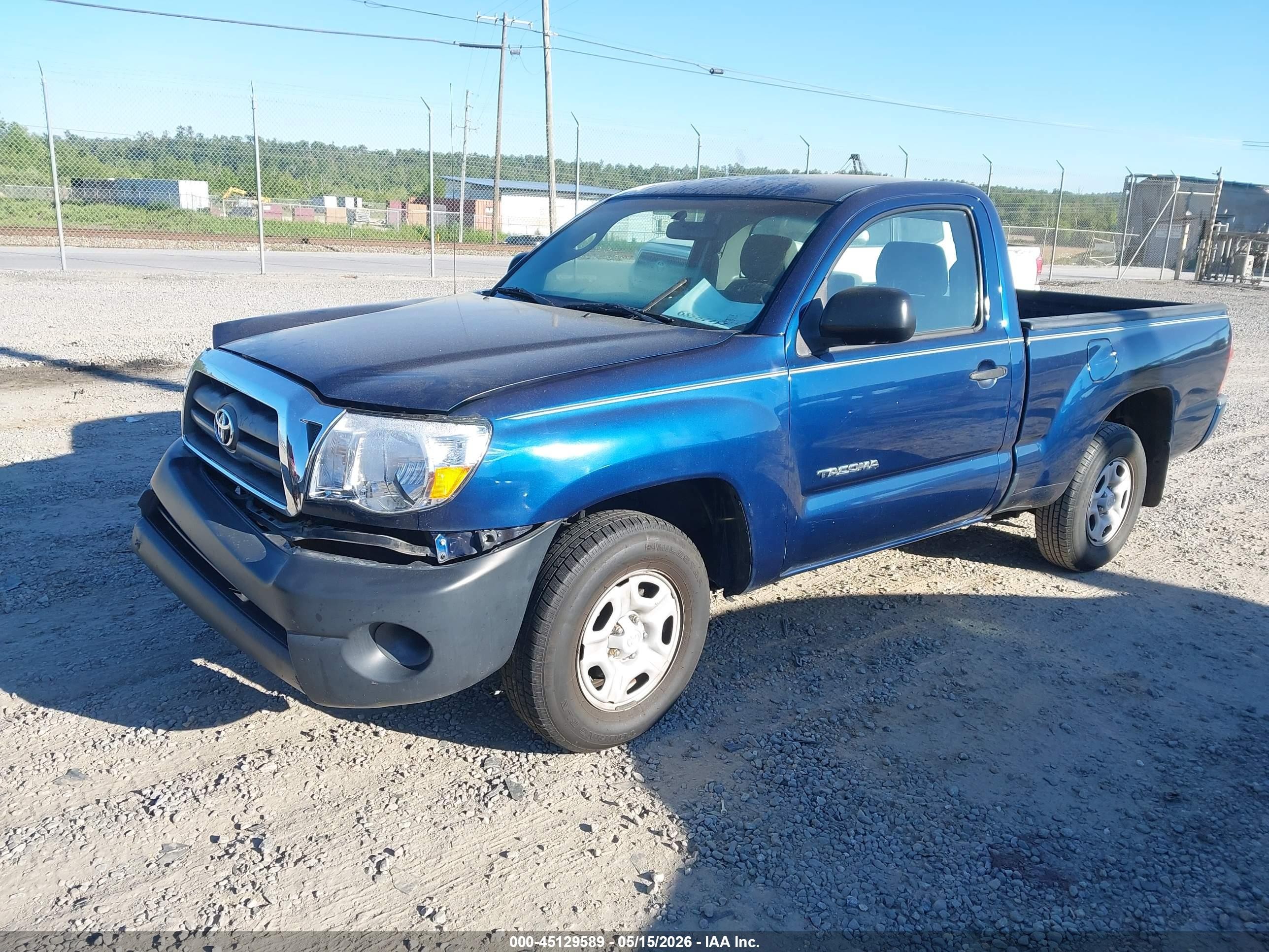 2008 Toyota Tacoma   Blue vin: 5TENX22N28Z539771