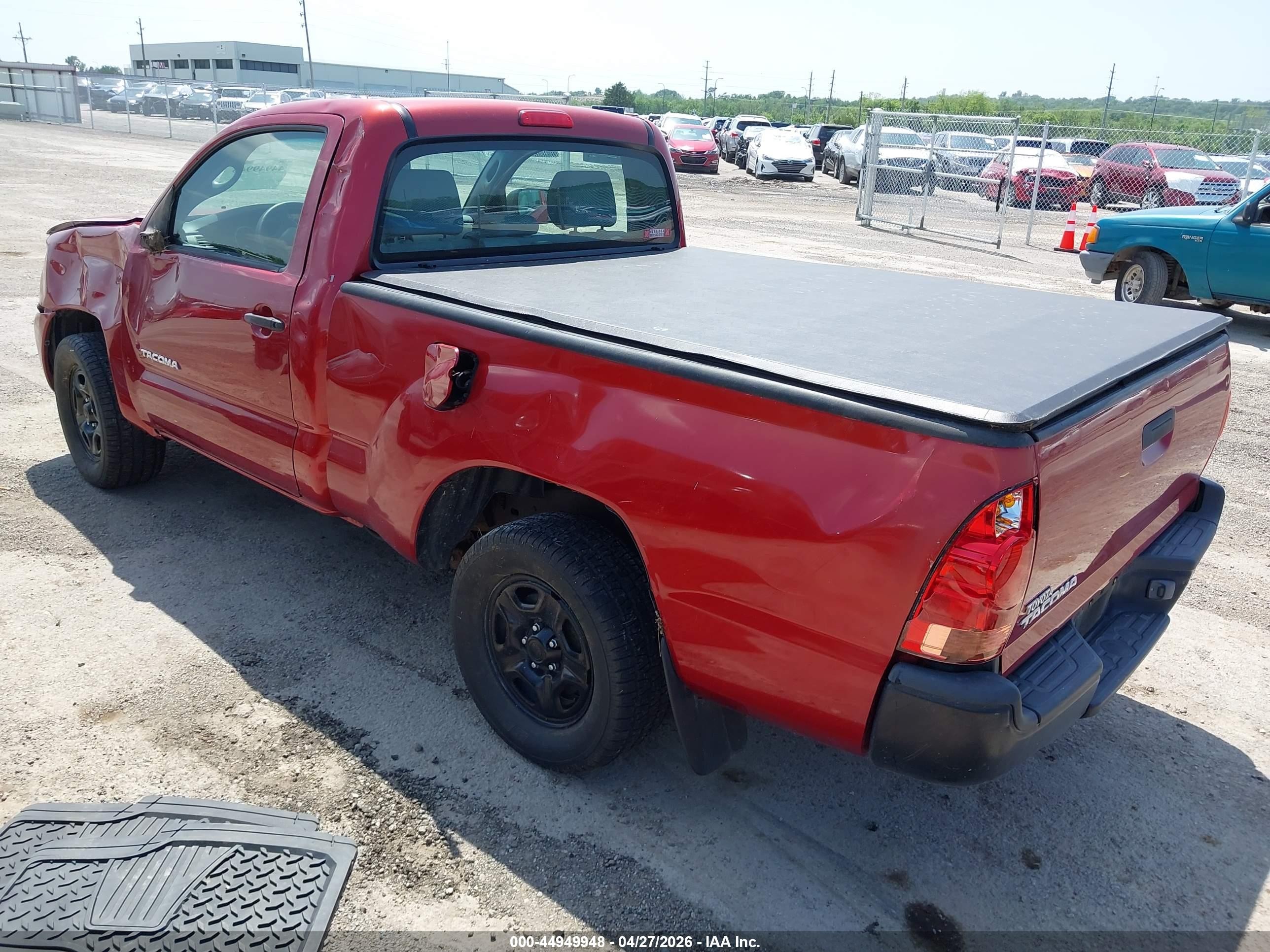 2005 Toyota Tacoma   Maroon vin: 5TENX22N35Z133218