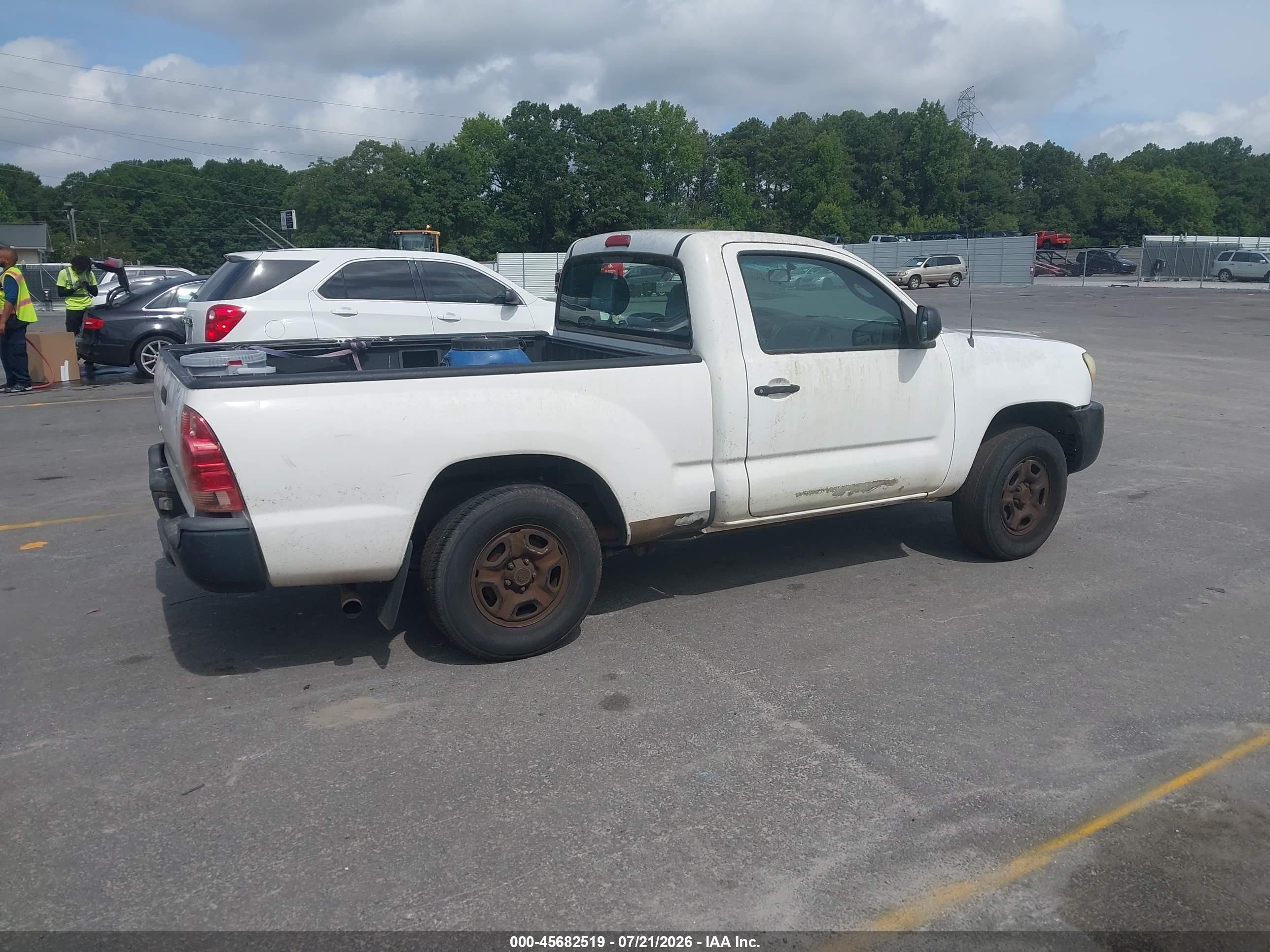 2006 Toyota Tacoma   White vin: 5TENX22N36Z154782