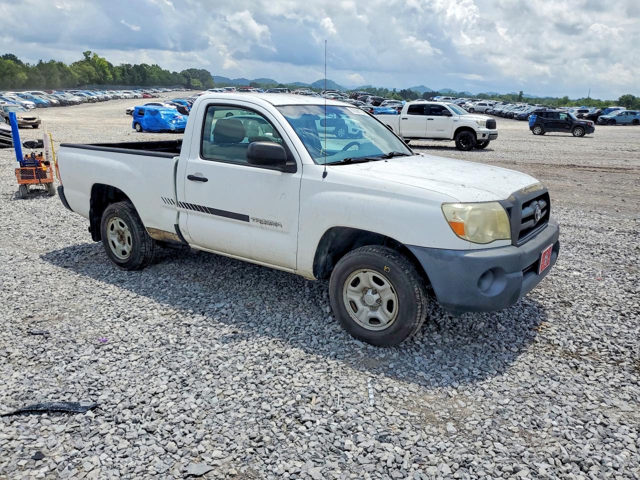 2006 Toyota Tacoma Base White vin: 5TENX22N36Z197454