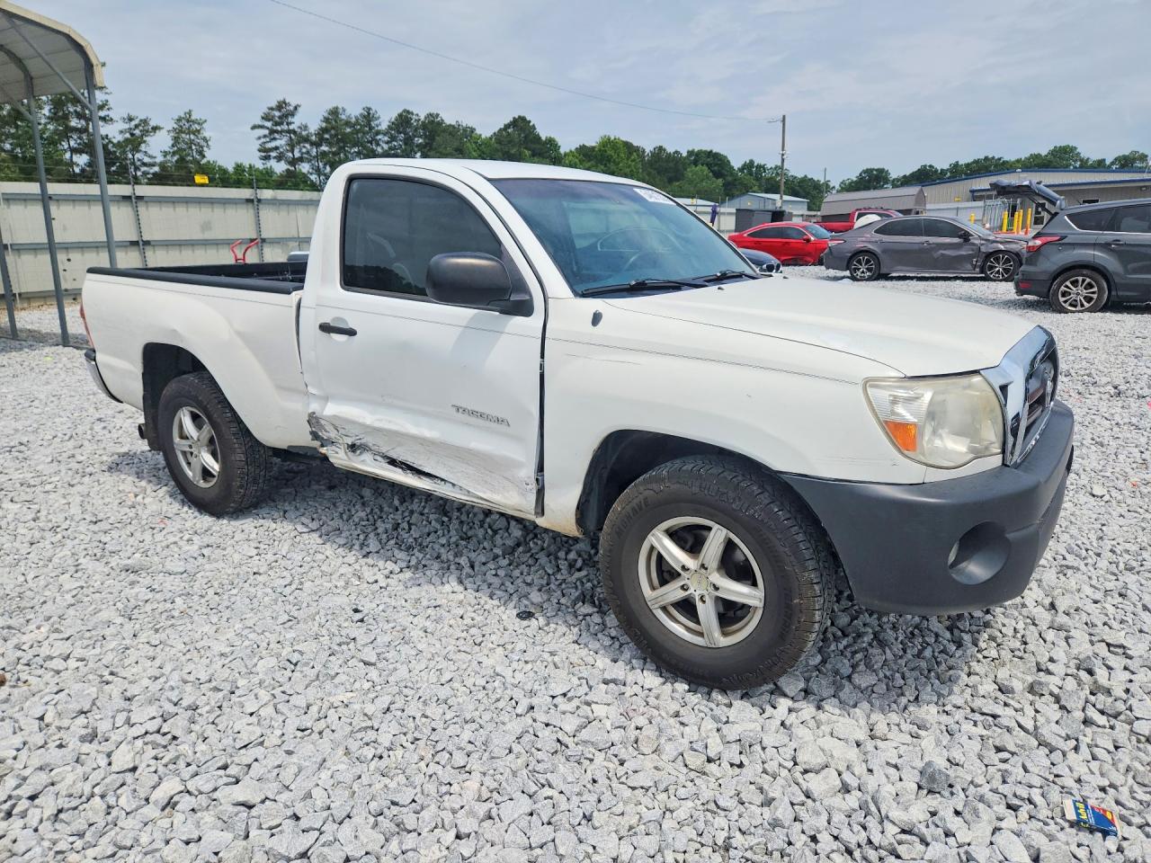 2006 Toyota Tacoma Base White vin: 5TENX22N36Z211837