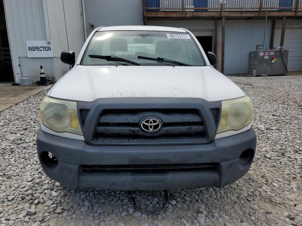 2007 Toyota Tacoma Base White vin: 5TENX22N37Z327752 Damage: Left Head Lamp, Faded, Repair Required