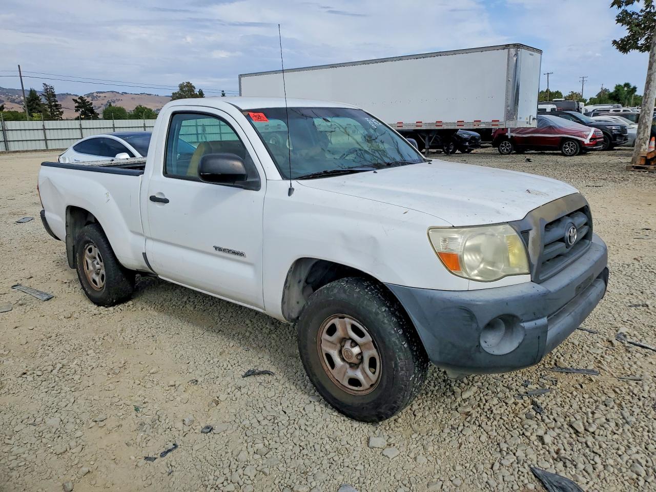 2007 Toyota Tacoma Base White vin: 5TENX22N37Z394805