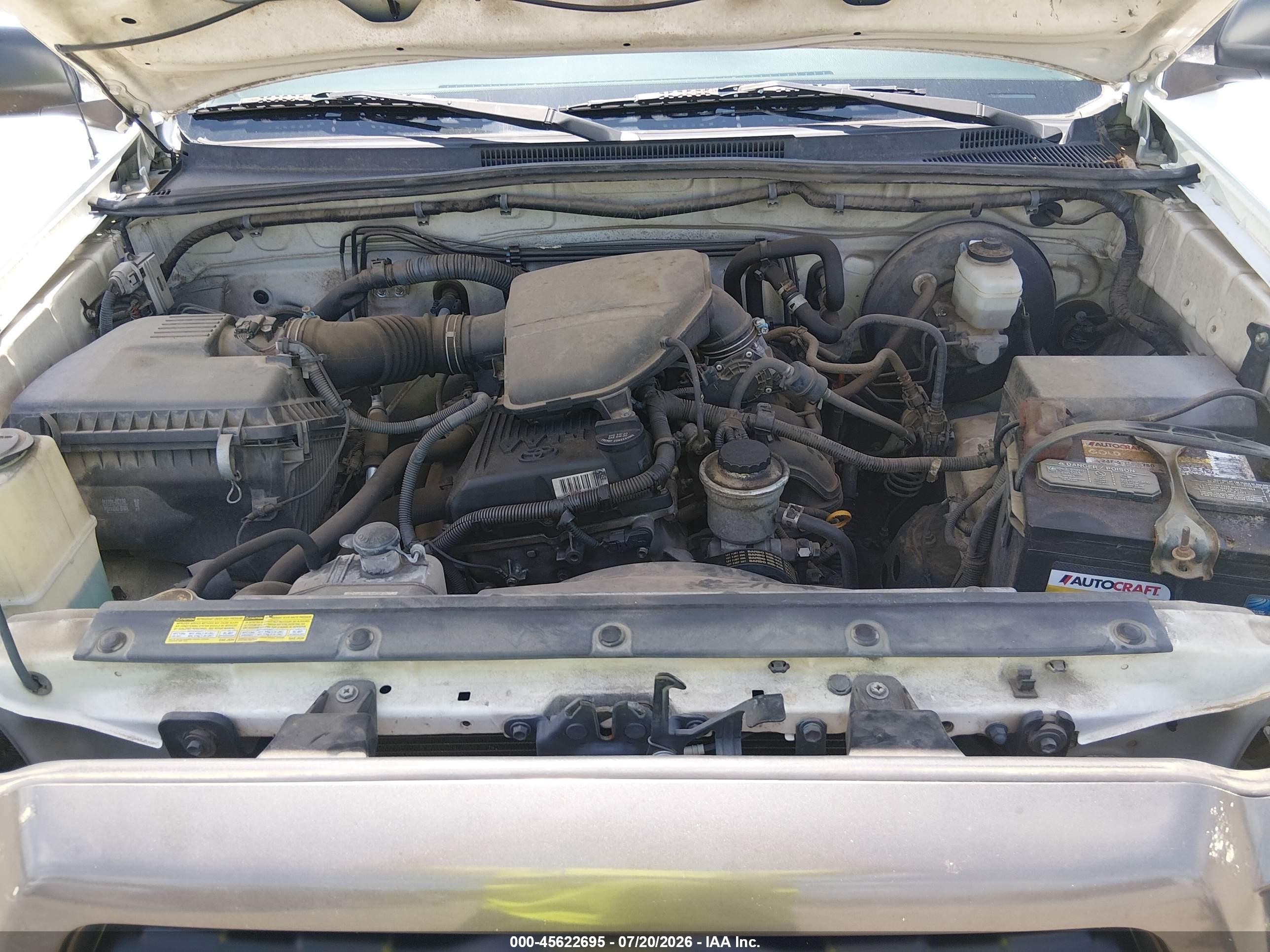 2007 Toyota Tacoma   White vin: 5TENX22N37Z409108