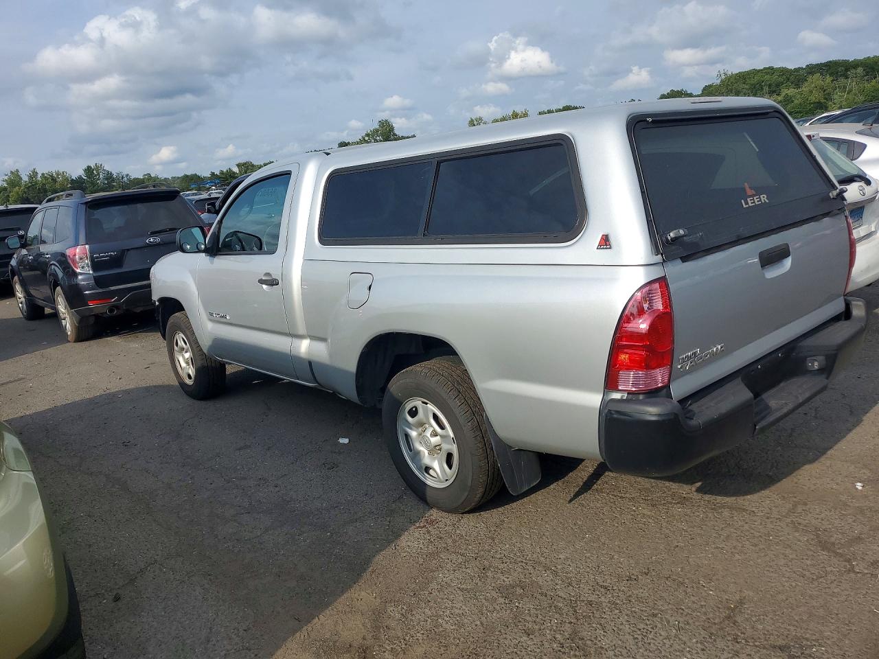 2007 Toyota Tacoma Base Silver vin: 5TENX22N37Z464254