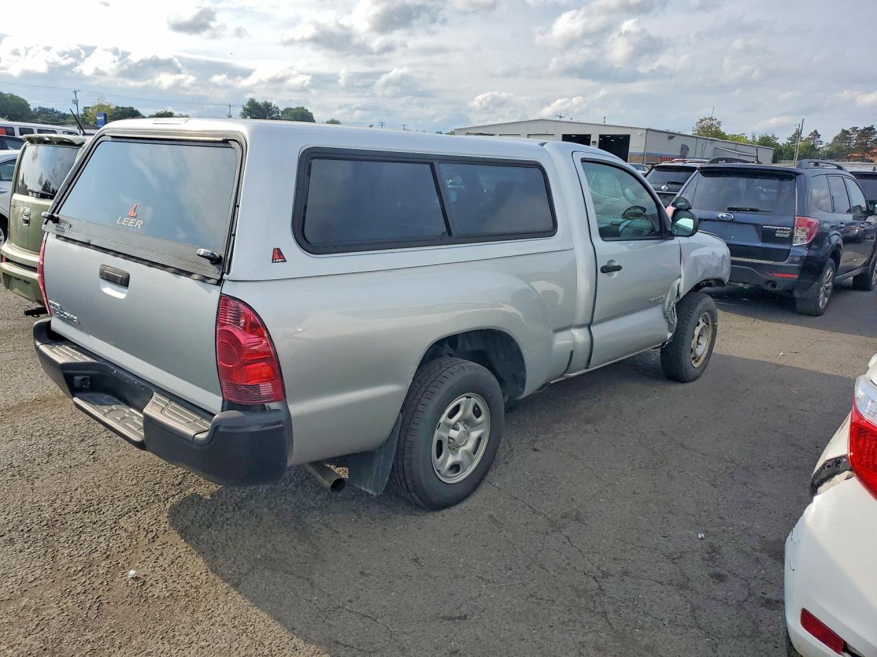 2007 Toyota Tacoma Base Silver vin: 5TENX22N37Z464254