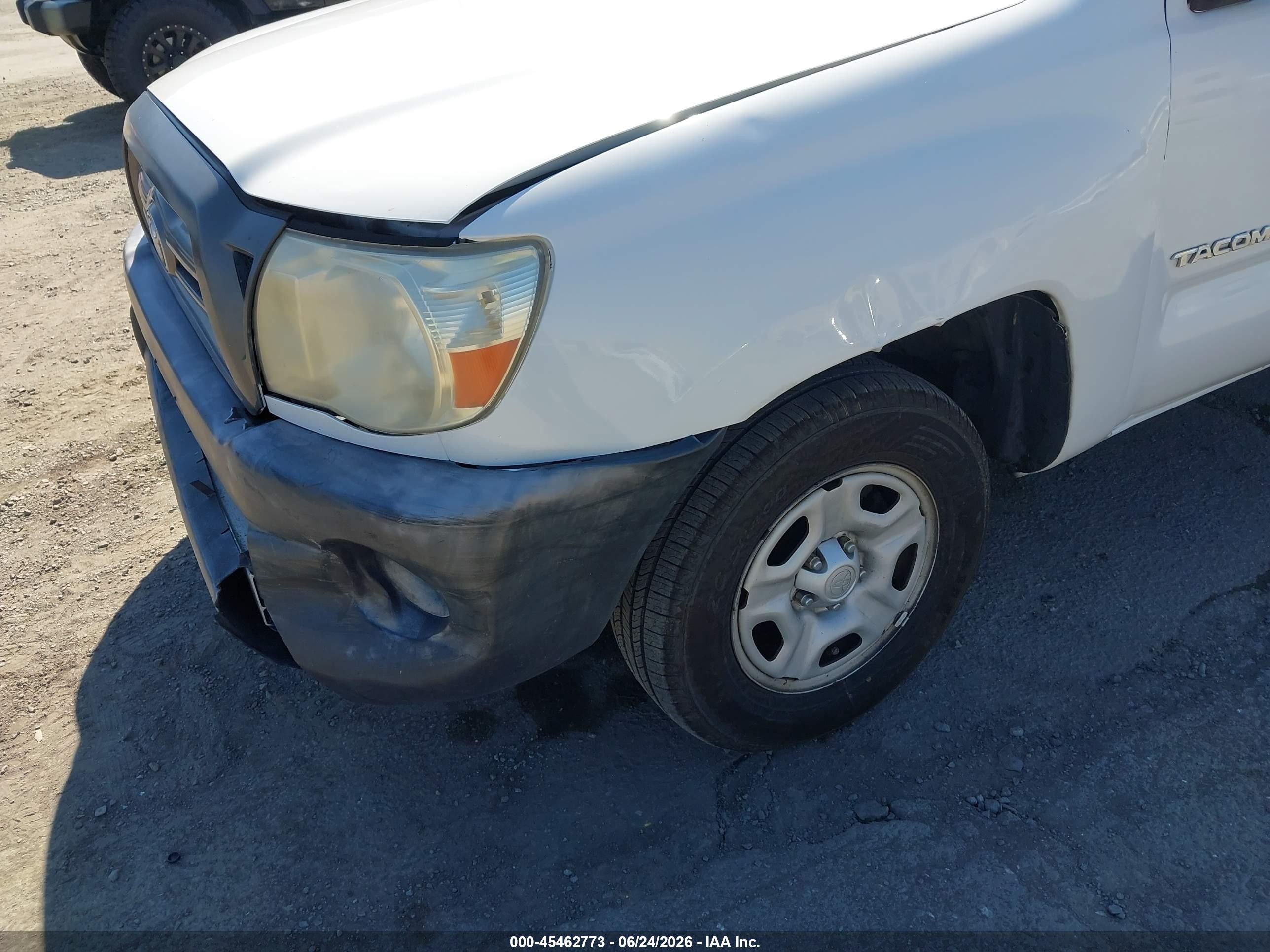 2009 Toyota Tacoma White vin: 5TENX22N39Z643428