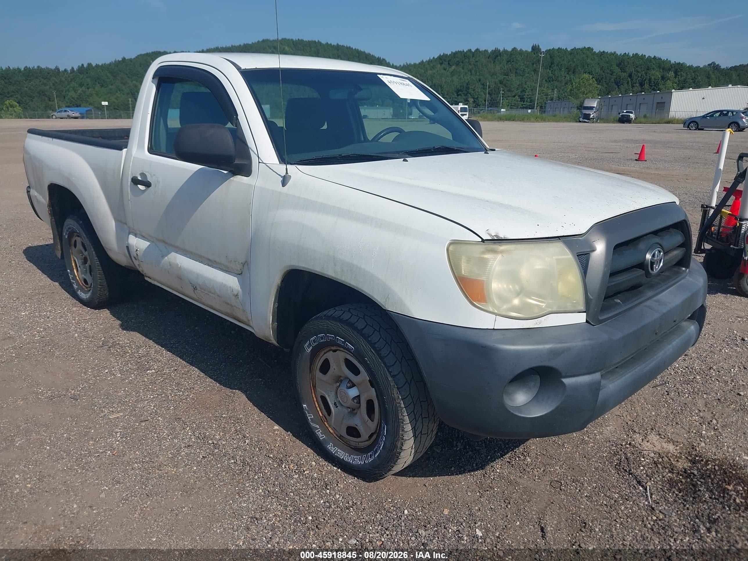 2006 Toyota Tacoma   White vin: 5TENX22N46Z171977