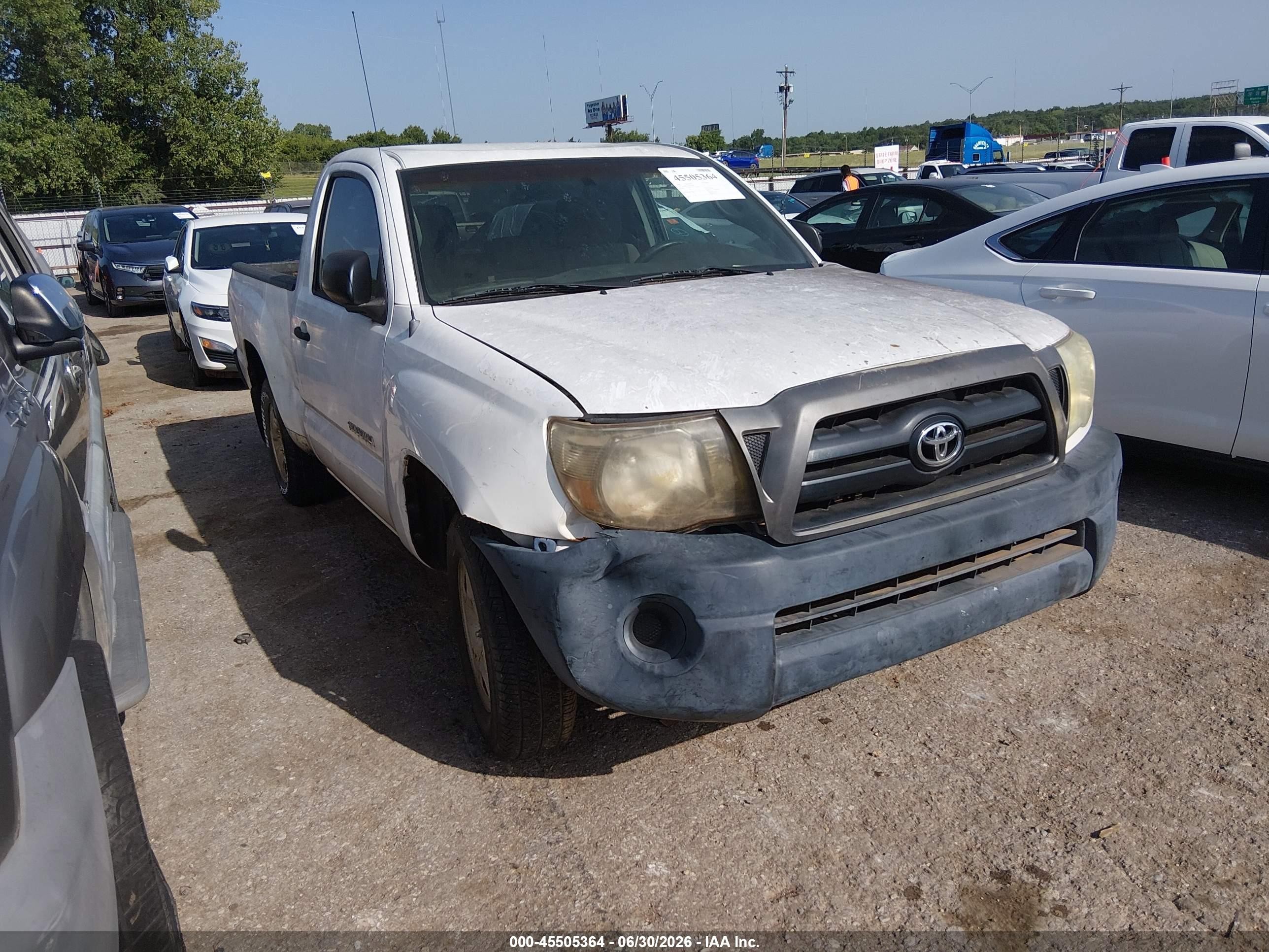 2006 Toyota Tacoma   Белый vin: 5TENX22N46Z233006
