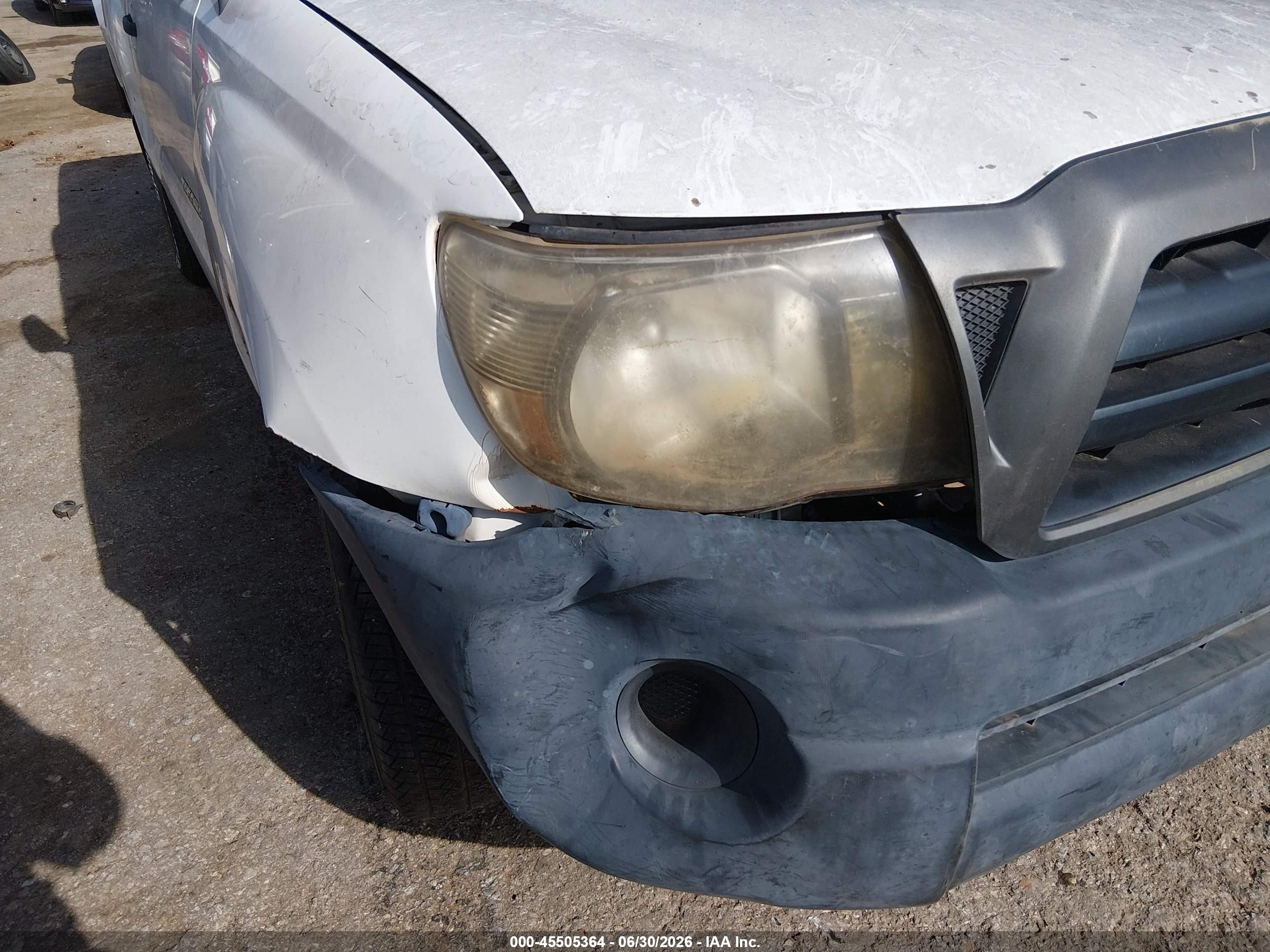 2006 Toyota Tacoma   Белый vin: 5TENX22N46Z233006