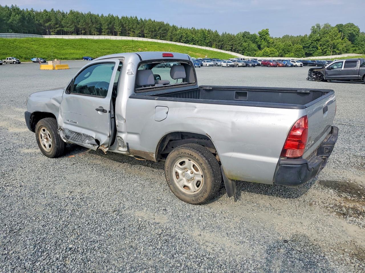 2008 Toyota Tacoma Silver vin: 5TENX22N48Z514547
