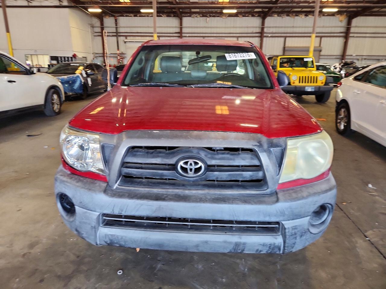 2005 Toyota Tacoma Base Красный vin: 5TENX22N55Z079646