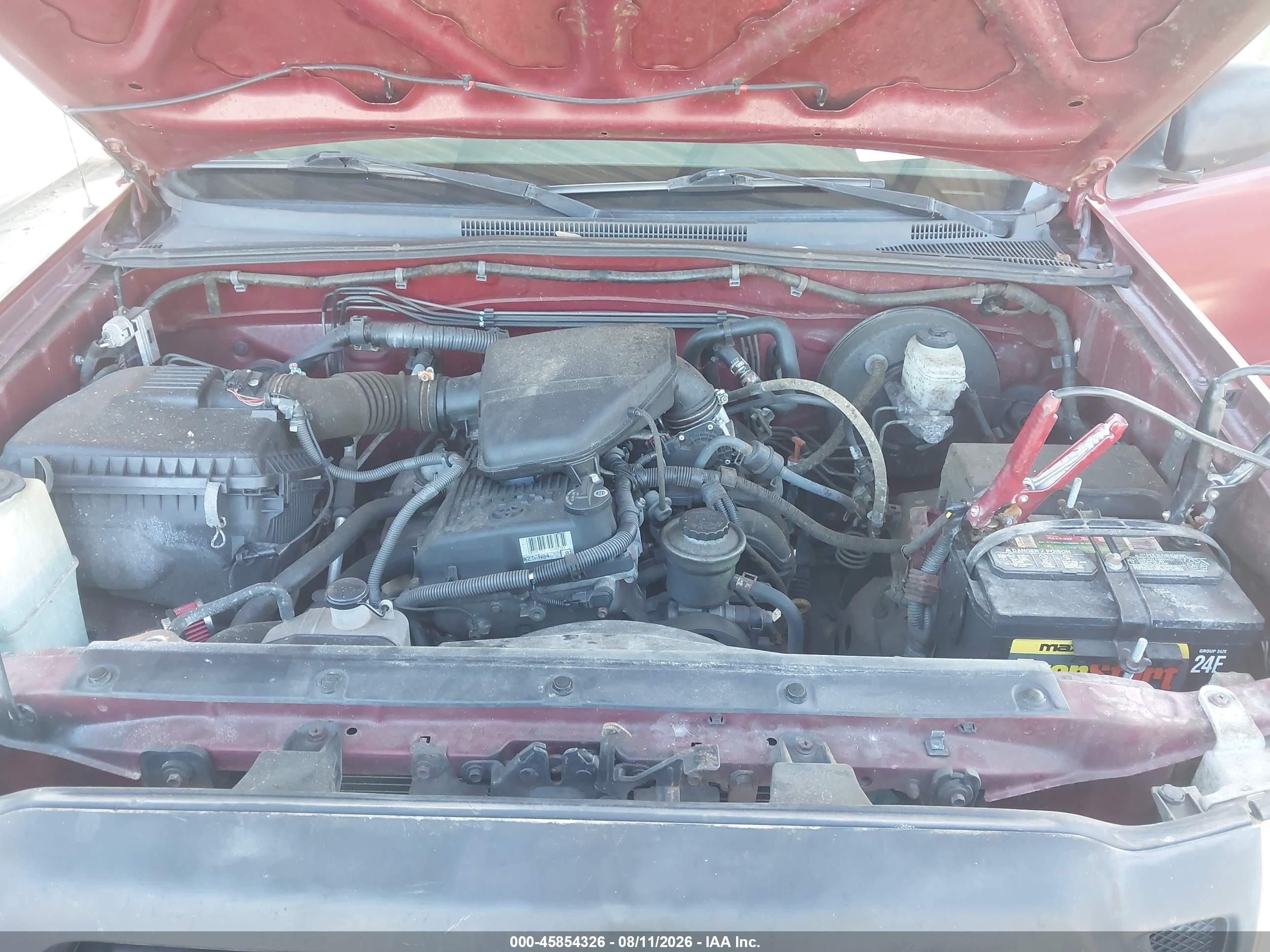 2006 Toyota Tacoma   Red vin: 5TENX22N56Z166299