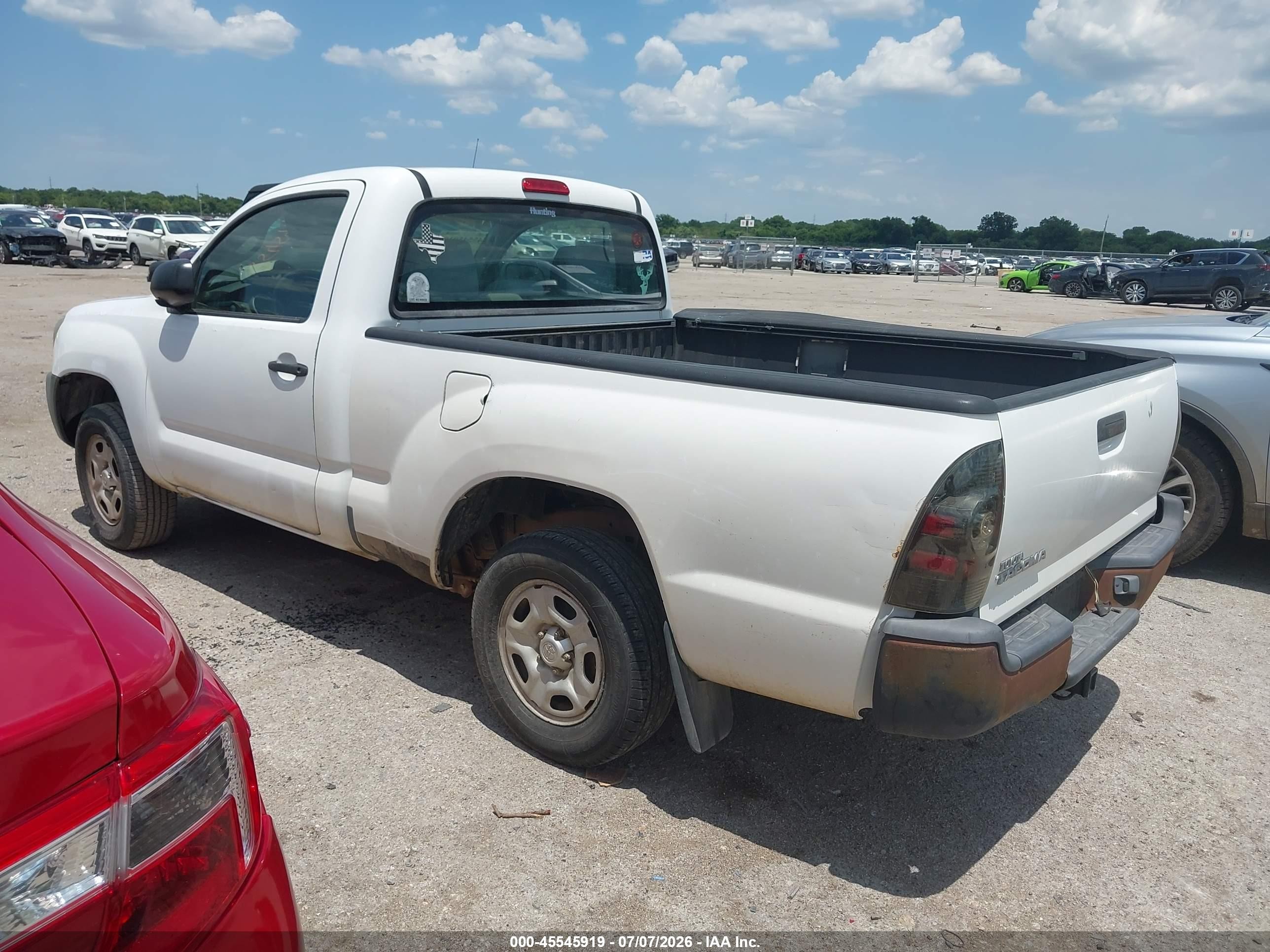 2007 Toyota Tacoma   White vin: 5TENX22N57Z444264
