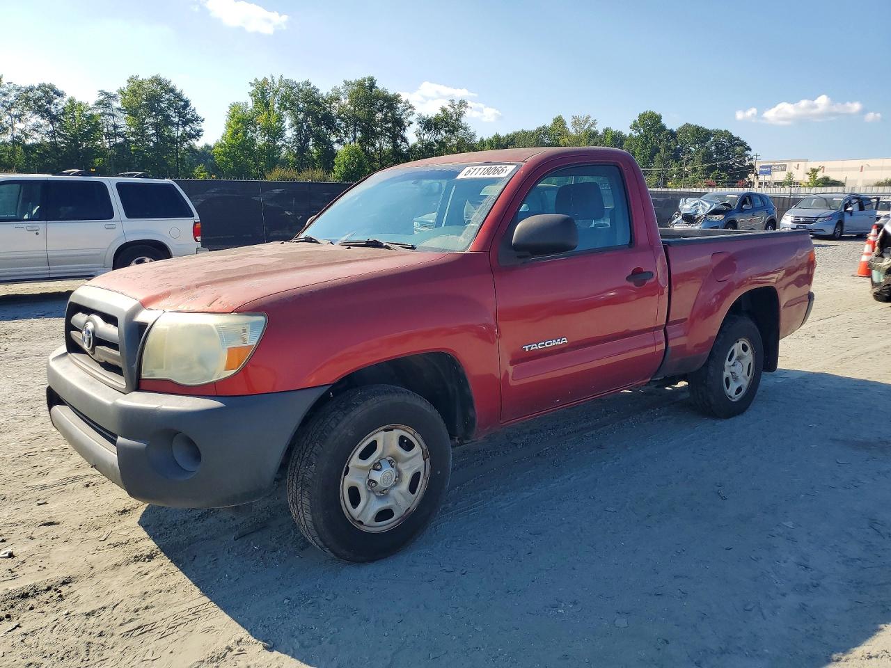 2008 Toyota Tacoma Base Red vin: 5TENX22N58Z486757