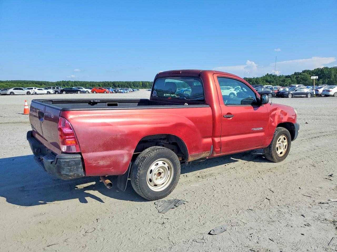 2008 Toyota Tacoma Base Red vin: 5TENX22N58Z486757