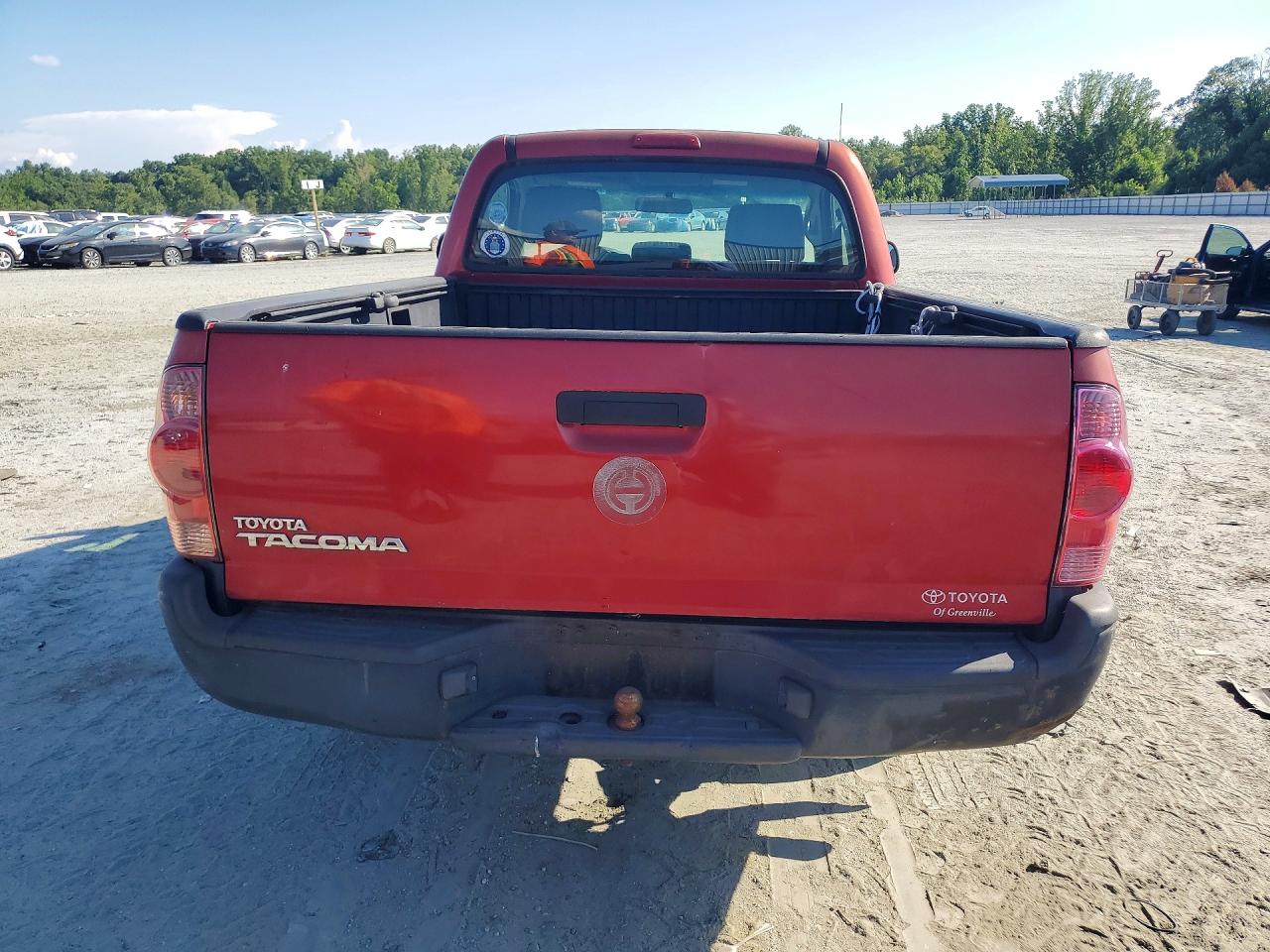 2008 Toyota Tacoma Base Red vin: 5TENX22N58Z486757