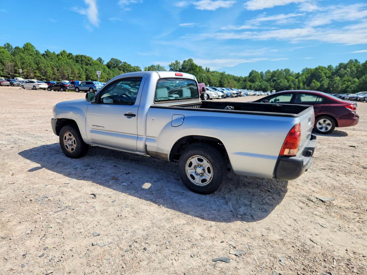 2008 Toyota Tacoma Base Silver vin: 5TENX22N58Z534404