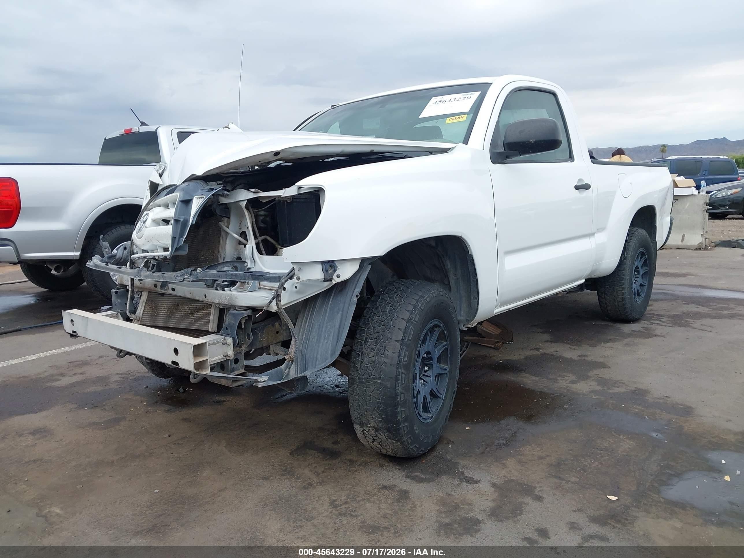 2006 Toyota Tacoma   Белый vin: 5TENX22N66Z226543