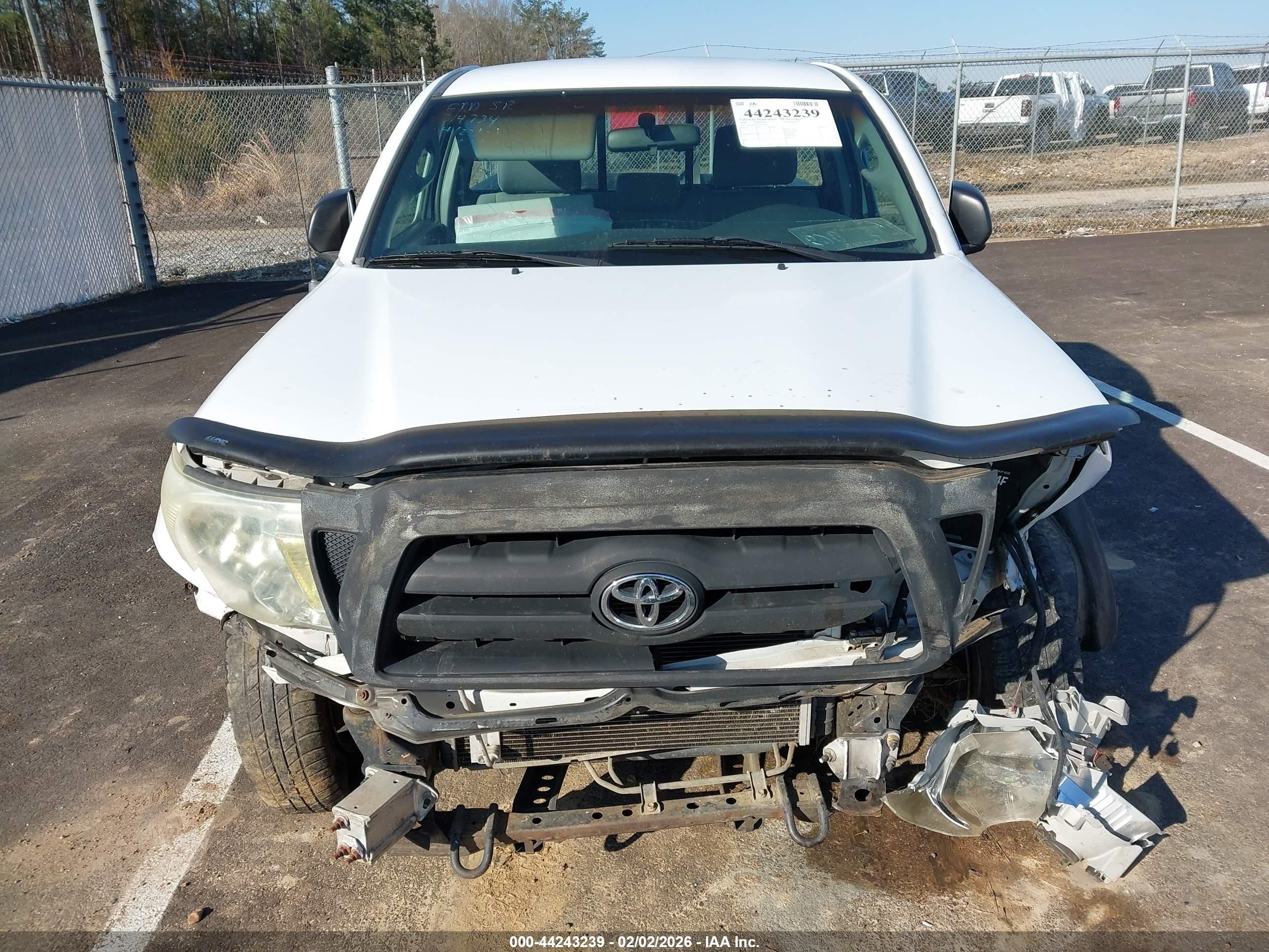 2006 Toyota Tacoma White vin: 5TENX22N76Z309317