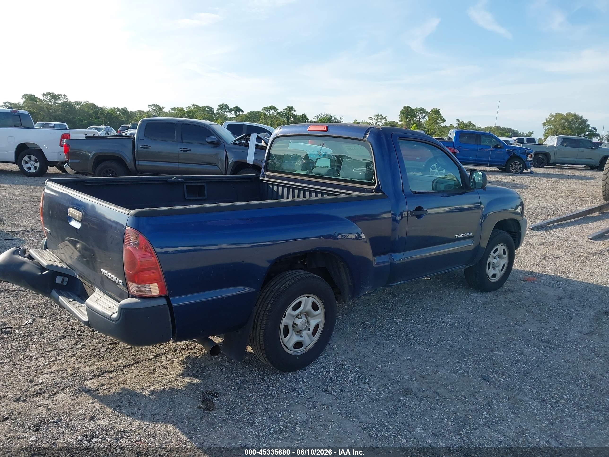 2005 Toyota Tacoma Blue vin: 5TENX22N85Z028853