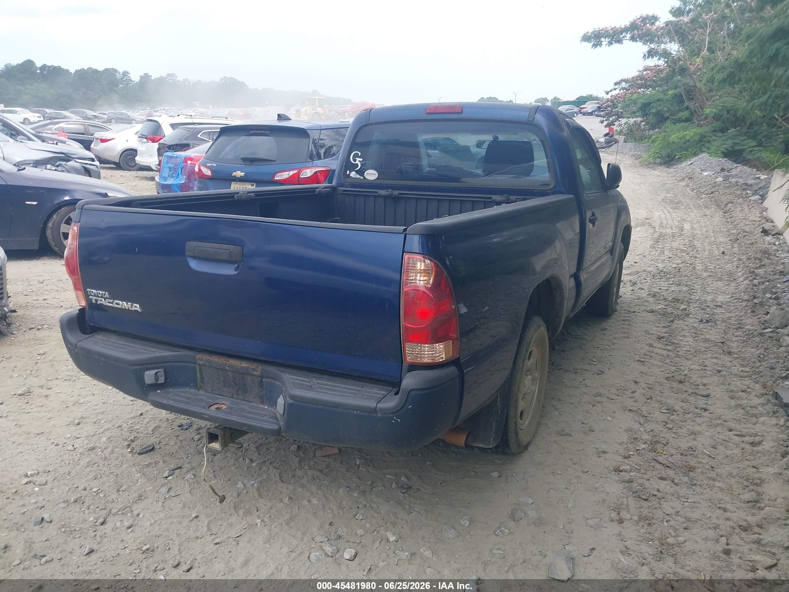 2005 Toyota Tacoma   Blue vin: 5TENX22N85Z034023
