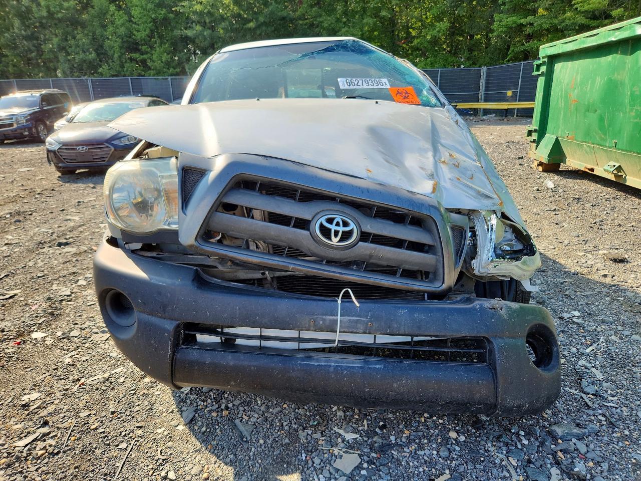 2006 Toyota Tacoma Base Silver vin: 5TENX22N86Z273363