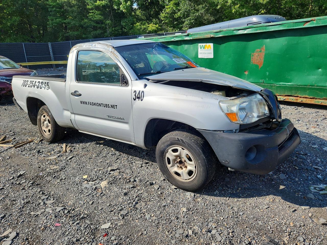 2006 Toyota Tacoma Base Silver vin: 5TENX22N86Z273363