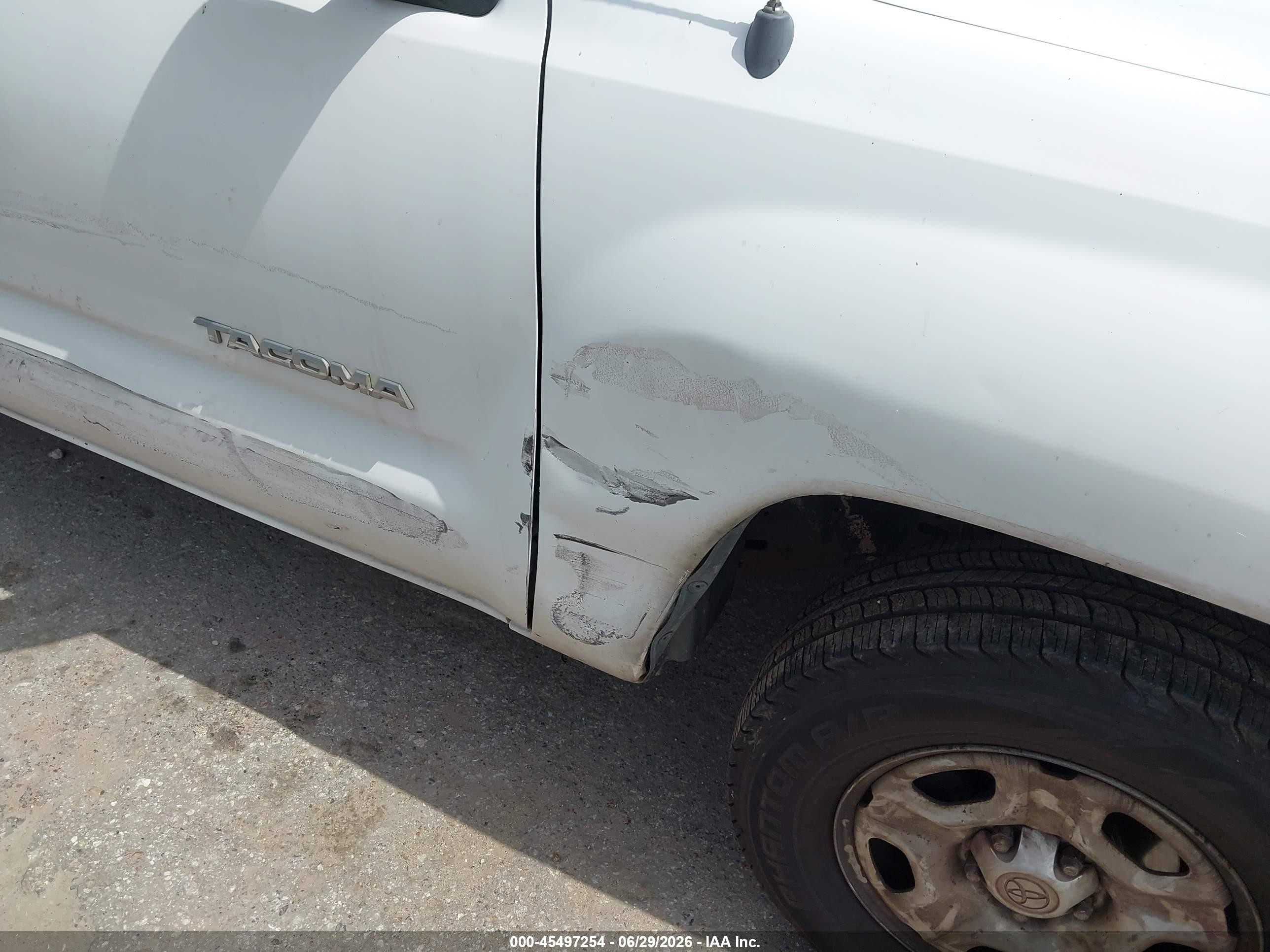 2007 Toyota Tacoma   White vin: 5TENX22N87Z331943