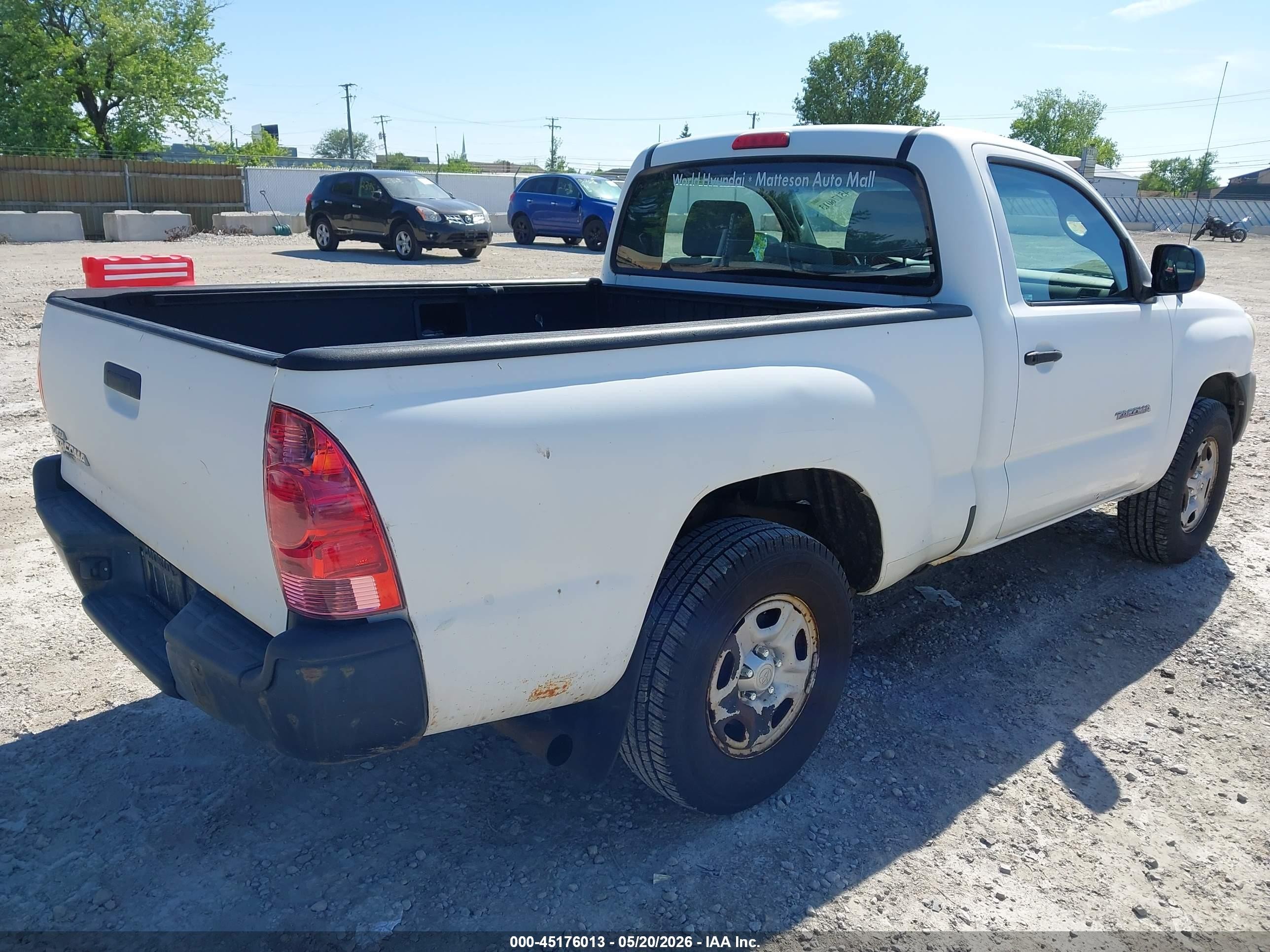 2007 Toyota Tacoma   White vin: 5TENX22N87Z461382