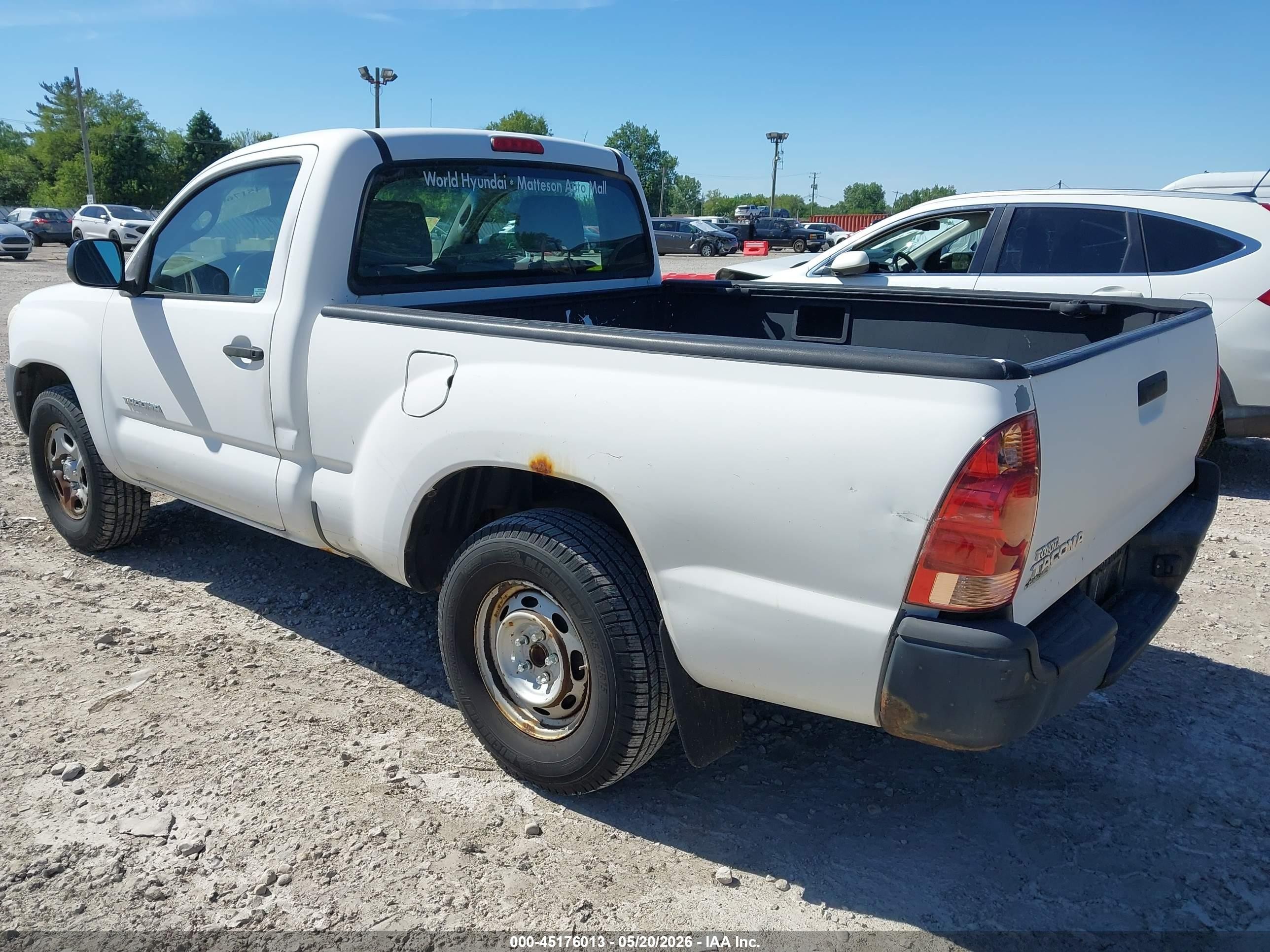 2007 Toyota Tacoma   White vin: 5TENX22N87Z461382