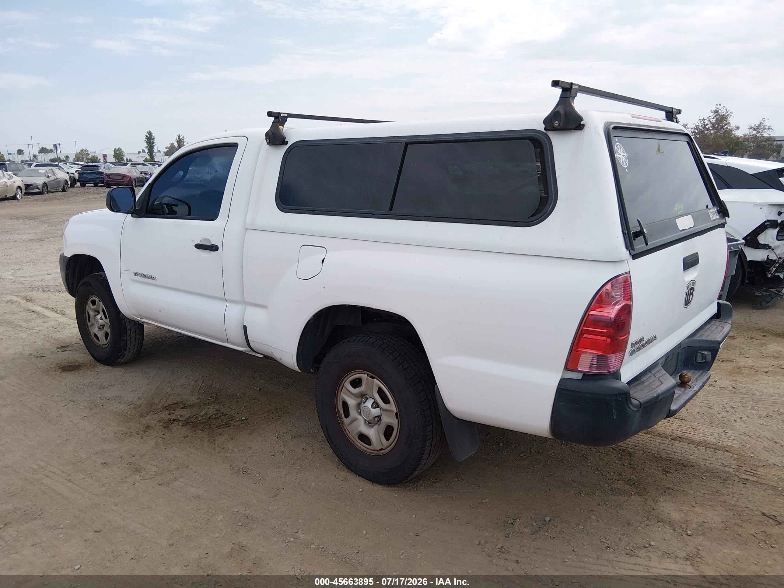 2008 Toyota Tacoma   White vin: 5TENX22N88Z531674