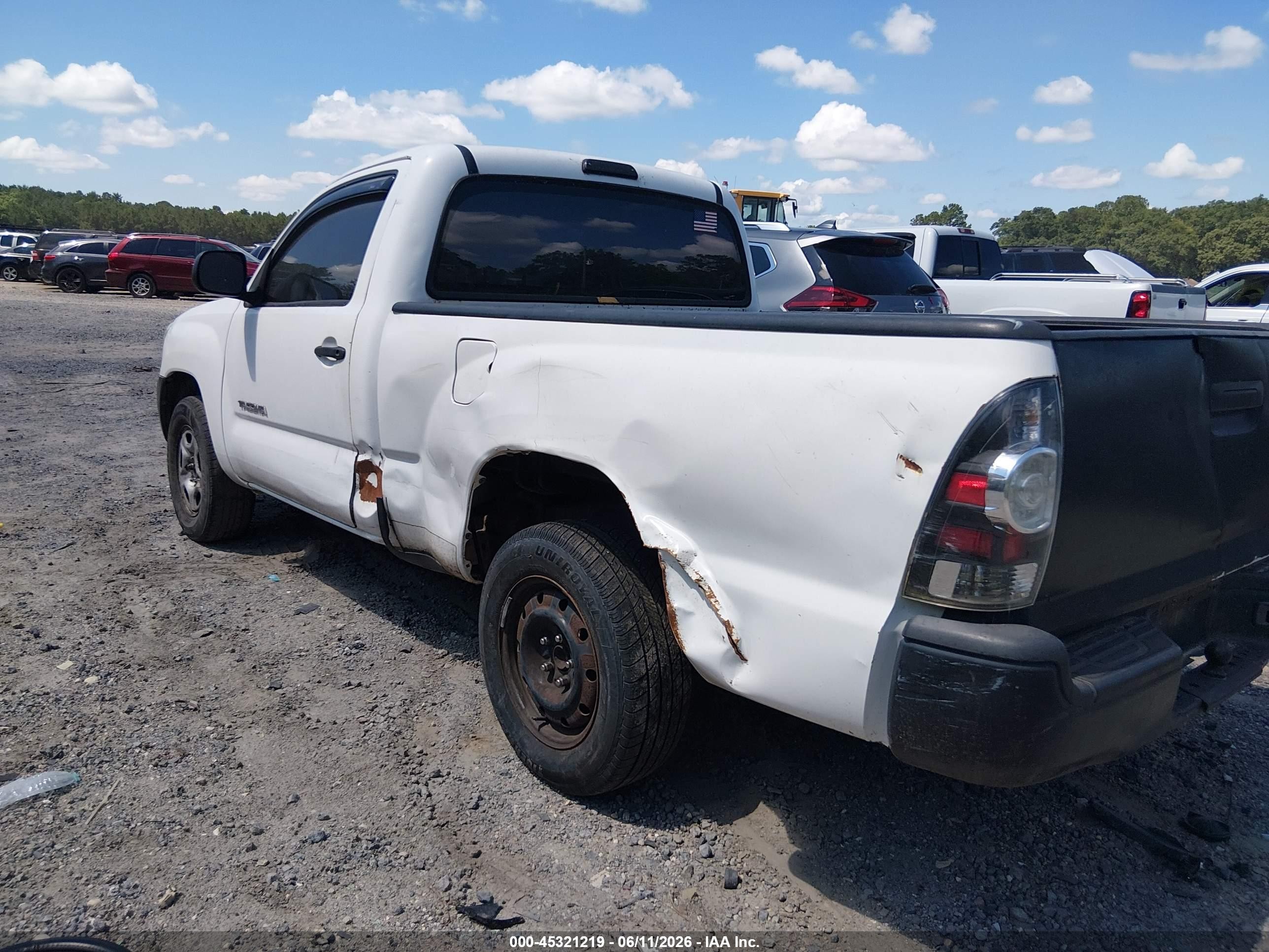 2006 Toyota Tacoma White vin: 5TENX22N96Z248018