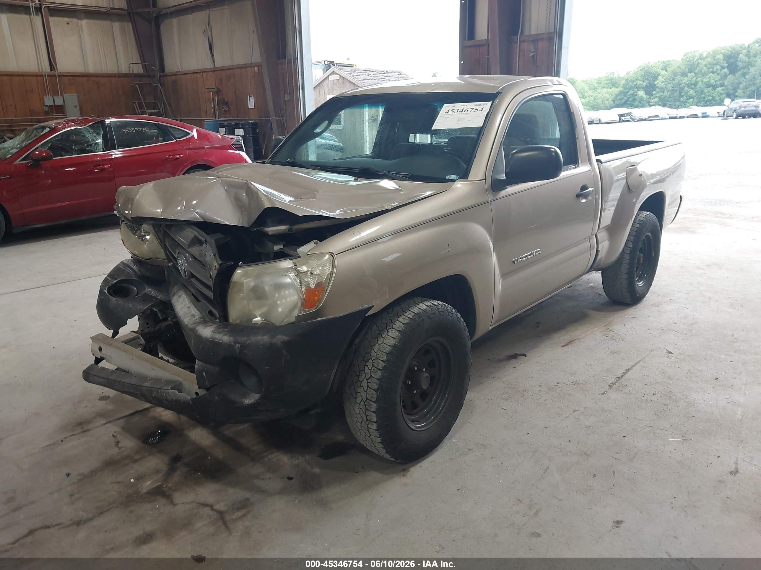 2006 Toyota Tacoma   Золотой vin: 5TENX22N96Z283366