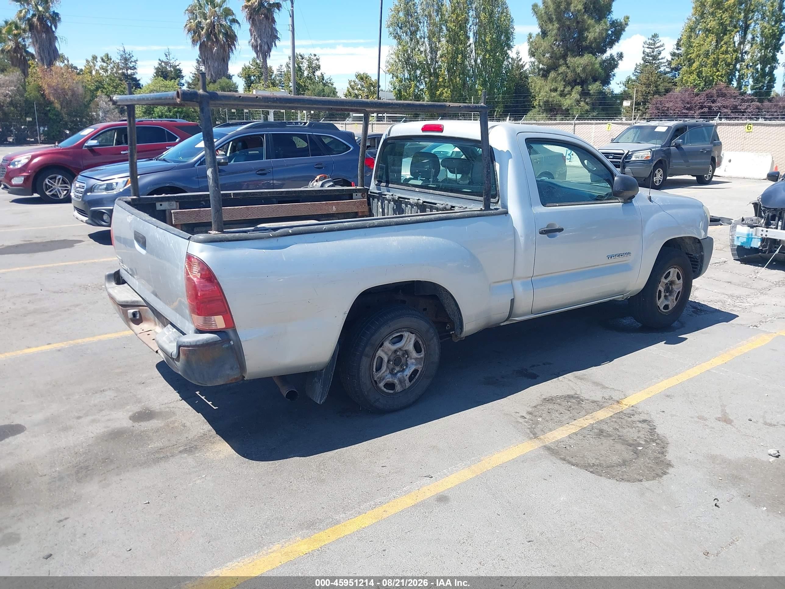 2006 Toyota Tacoma   Gray vin: 5TENX22N96Z315538