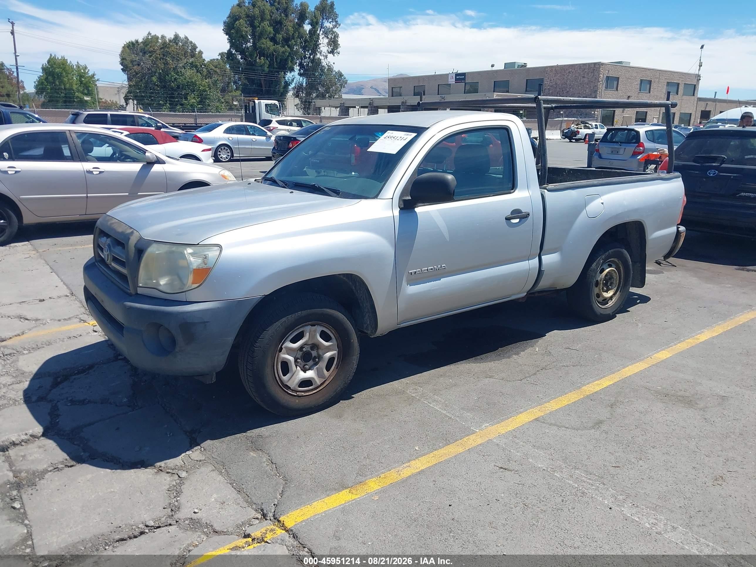 2006 Toyota Tacoma   Gray vin: 5TENX22N96Z315538
