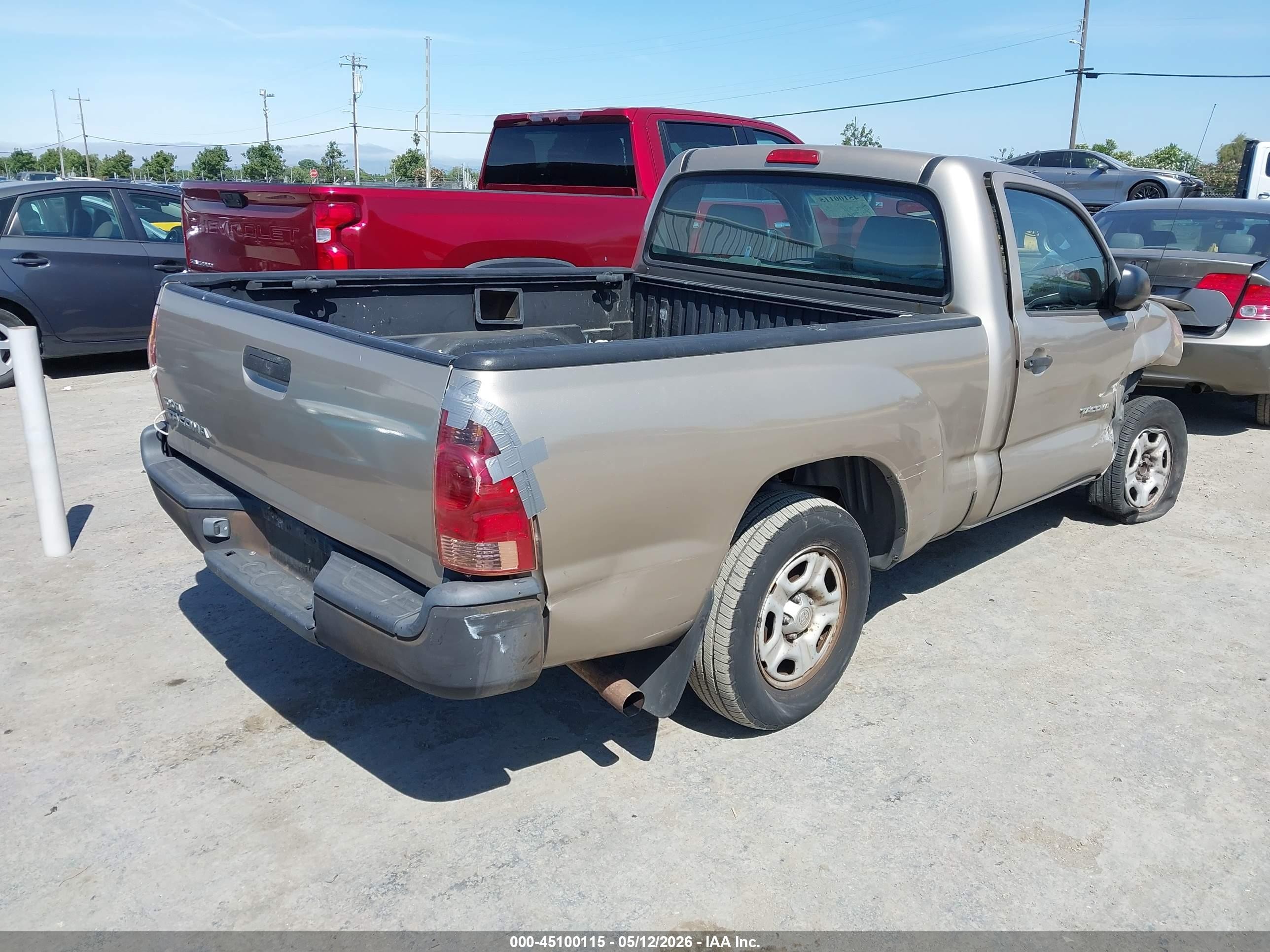 2007 Toyota Tacoma   Brown vin: 5TENX22N97Z411249