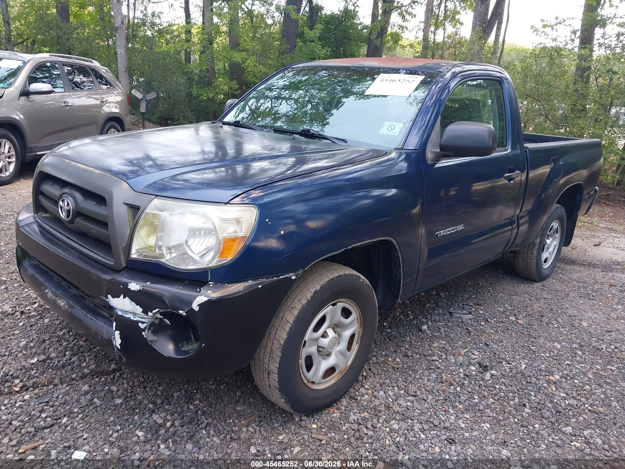 2008 Toyota Tacoma   Blue vin: 5TENX22N98Z471680