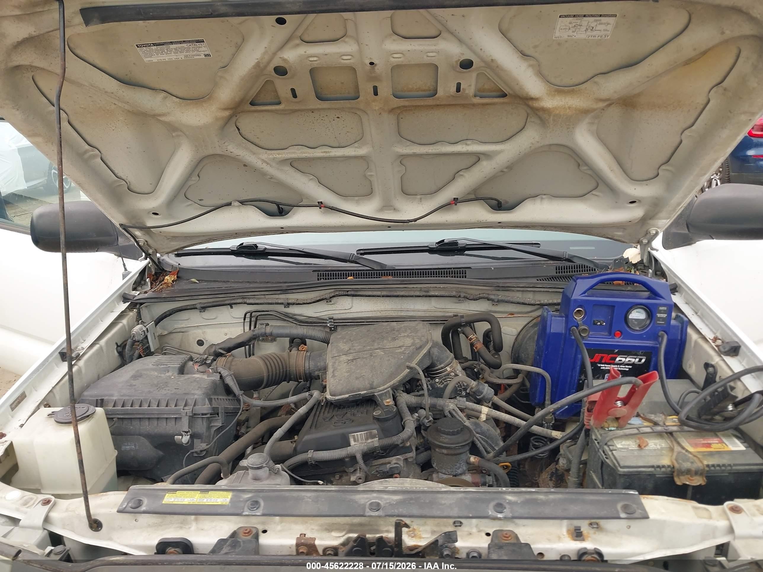 2008 Toyota Tacoma White vin: 5TENX22N98Z558494