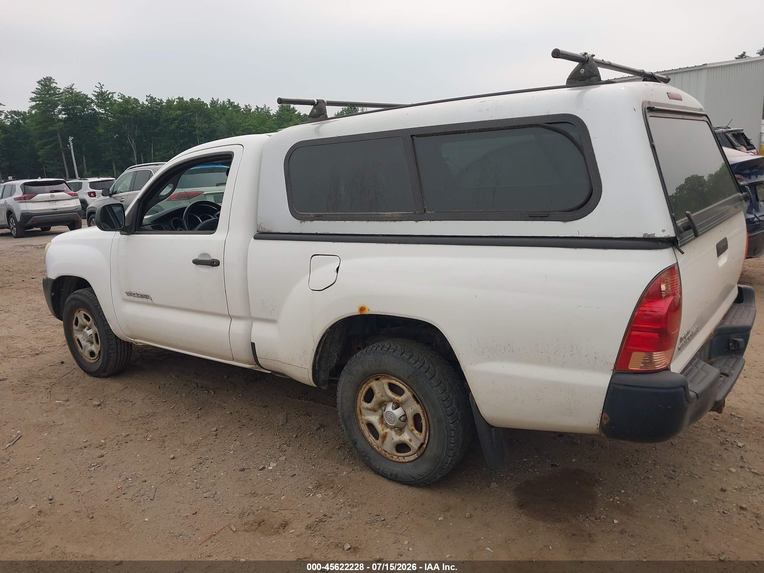 2008 Toyota Tacoma White vin: 5TENX22N98Z558494